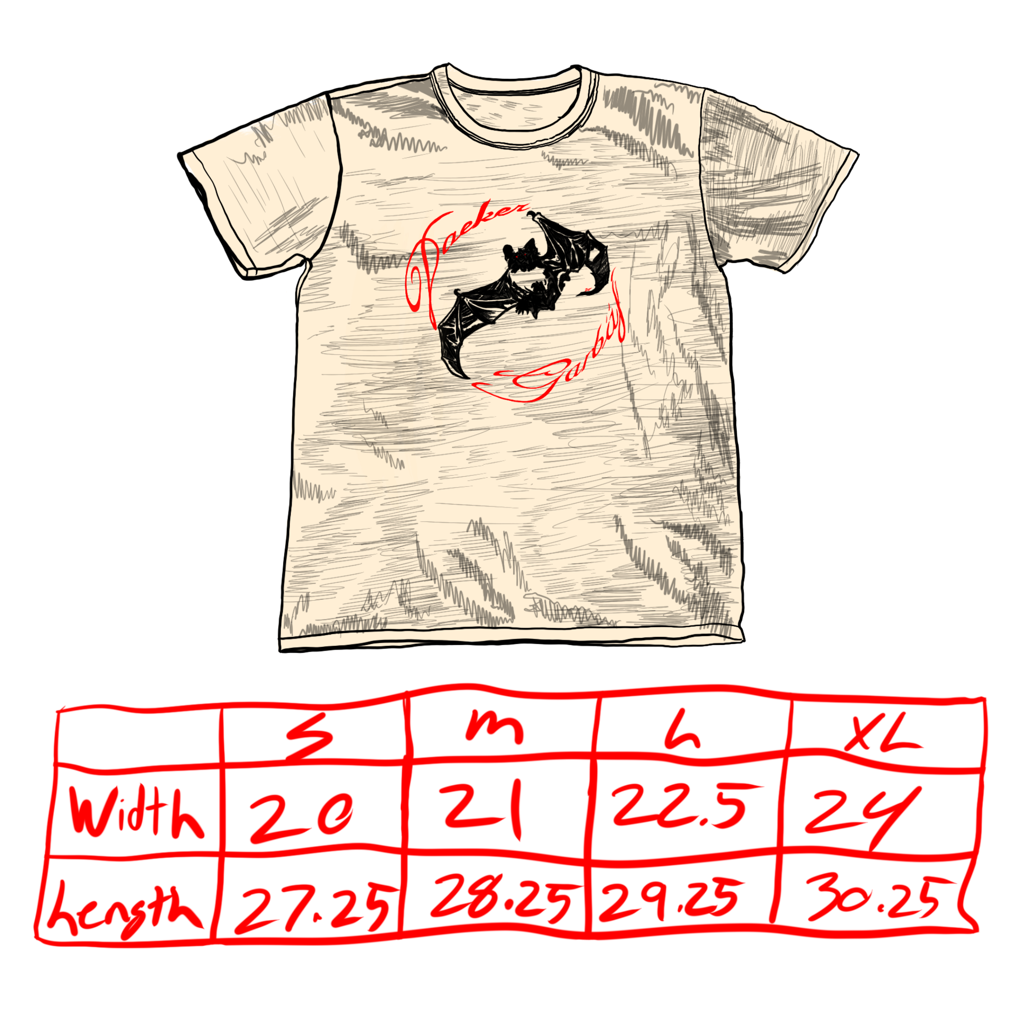 Chiroptera Slub Tee – DAEKER x Garbäj