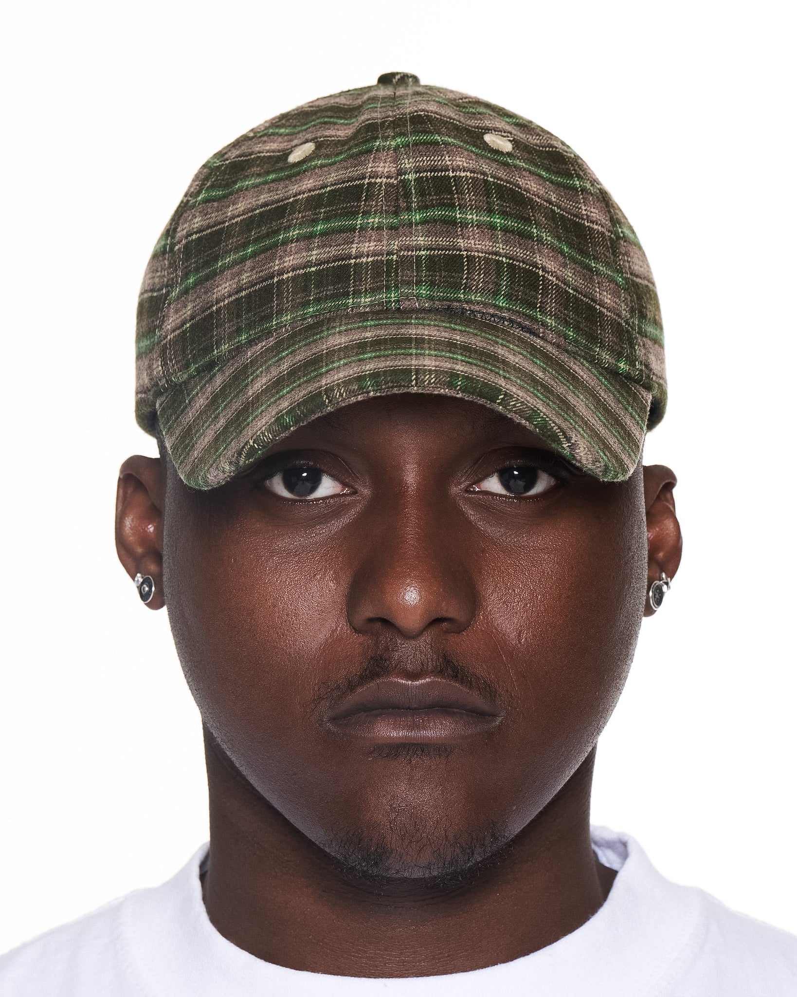Evergreen Plaid Cap