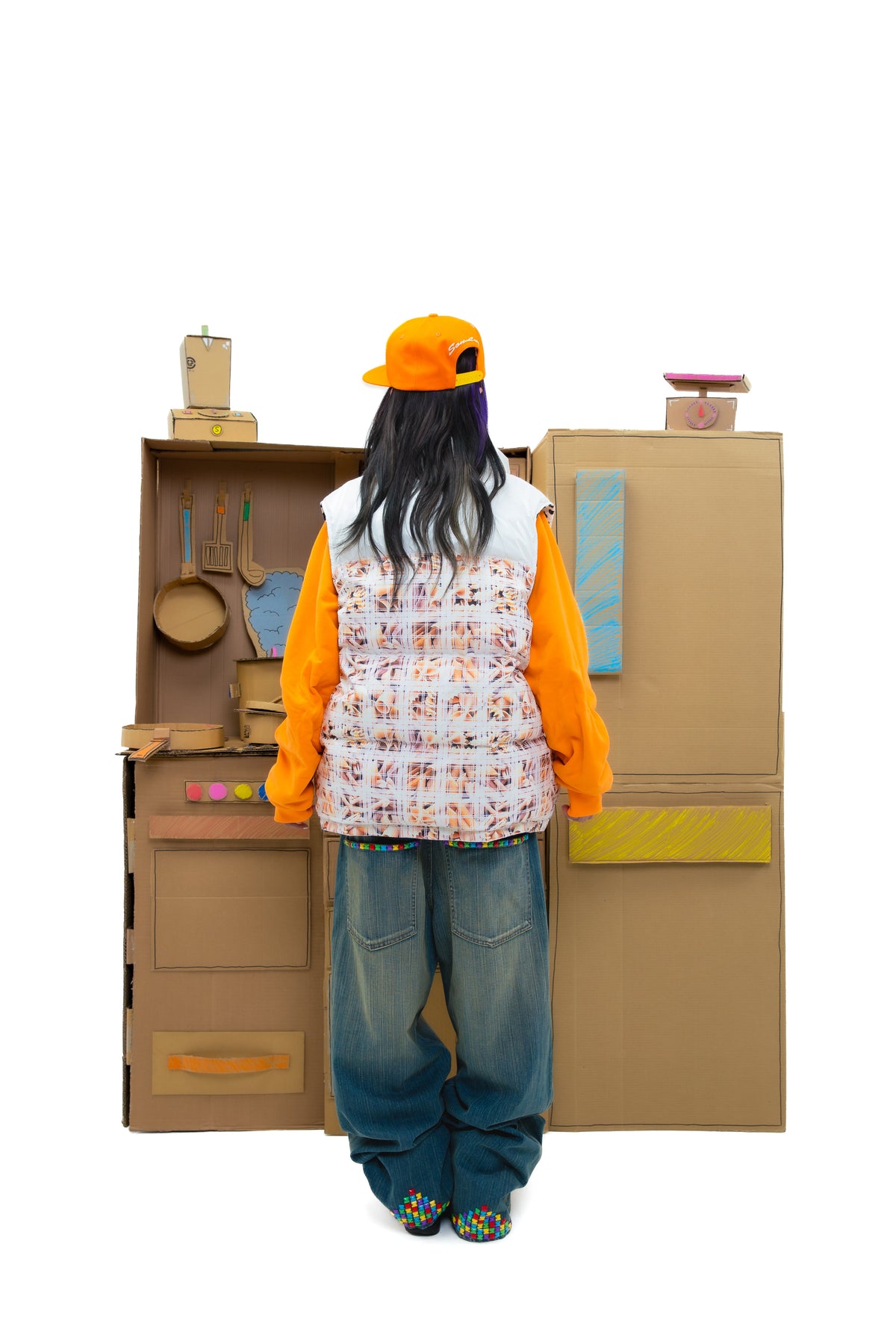 Reversible Pasta Puffer Vest
