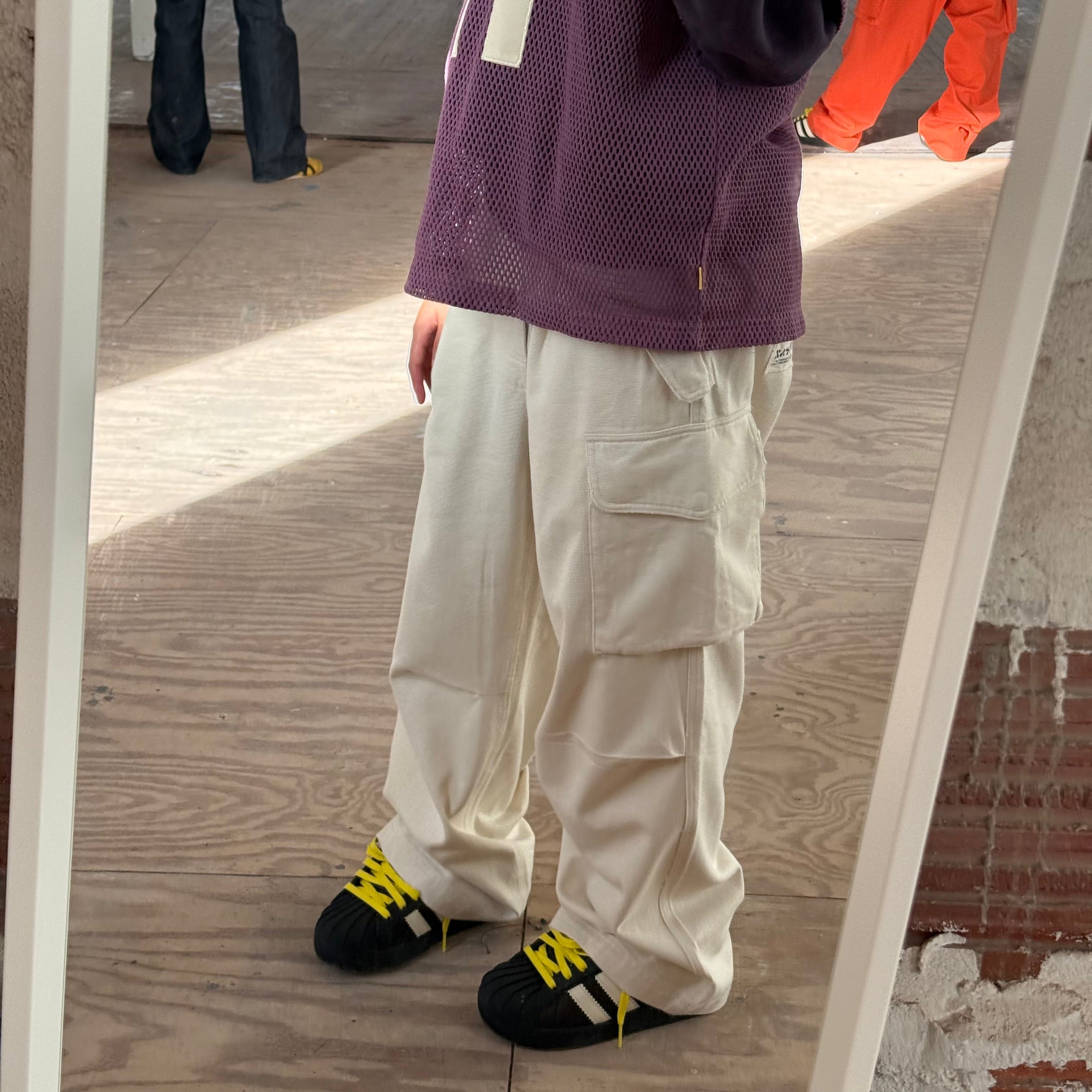 filthy® wide-leg cargo (off-white)