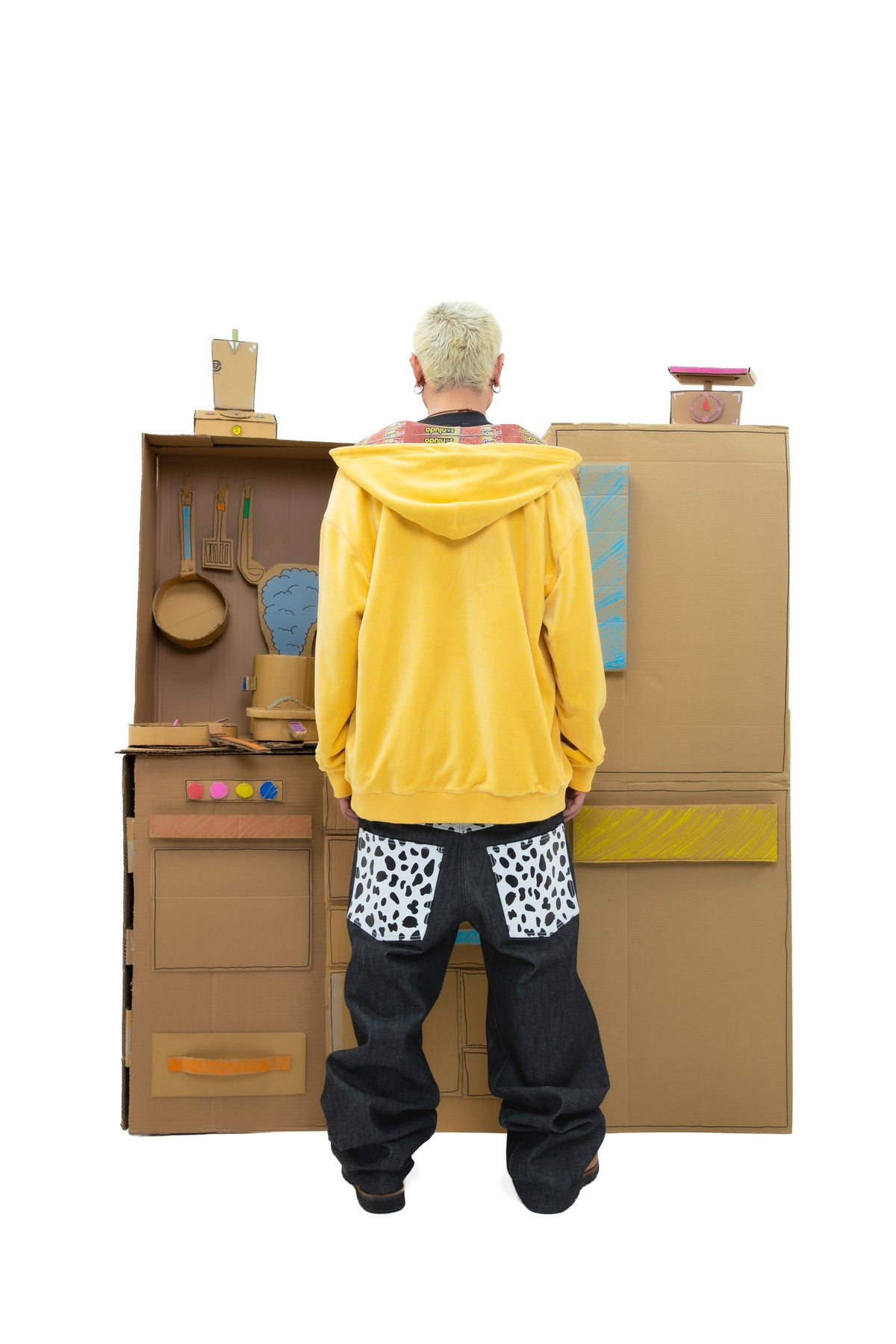 Dalmatian Leather Denim