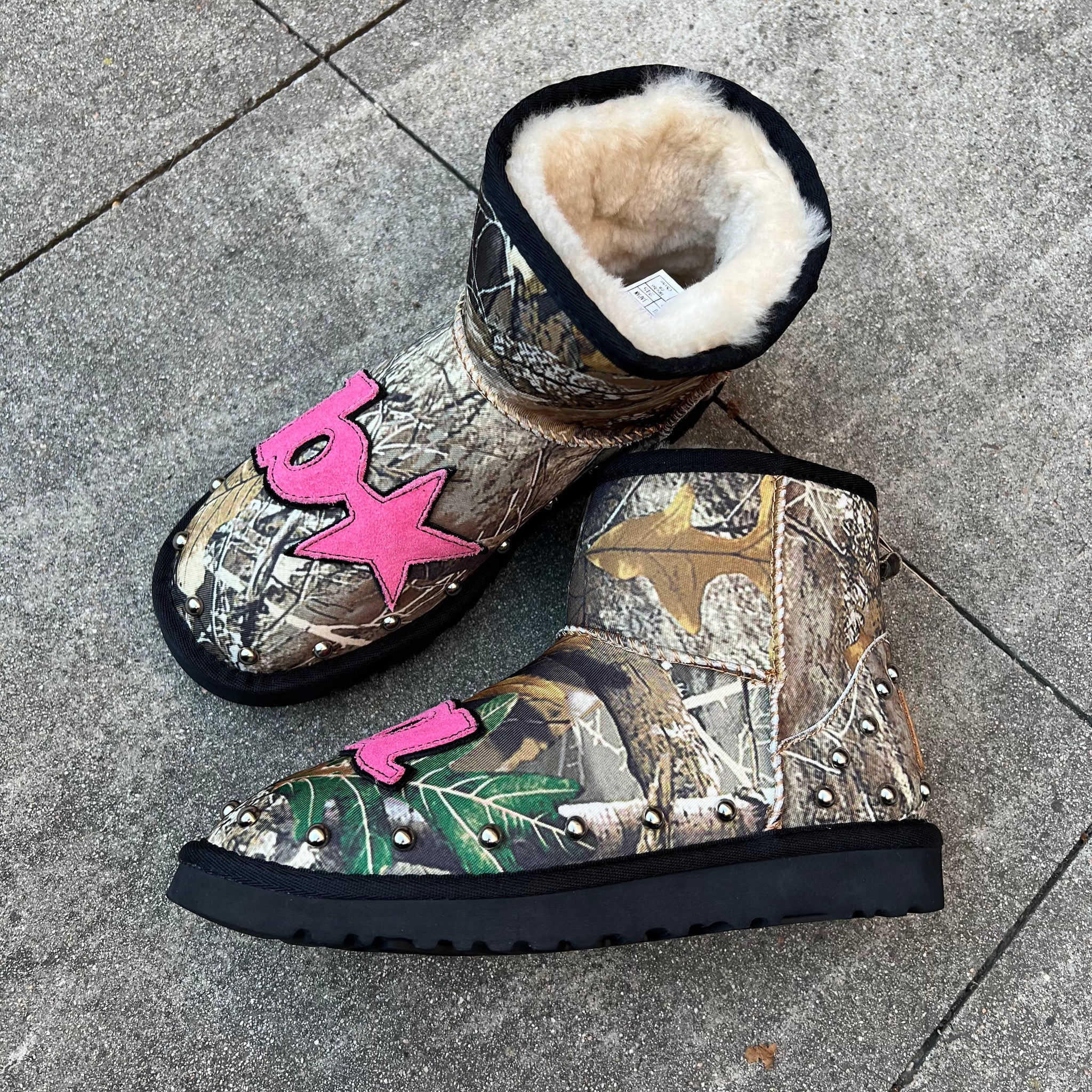 CAMO B★LA BOOT (Fuschia)