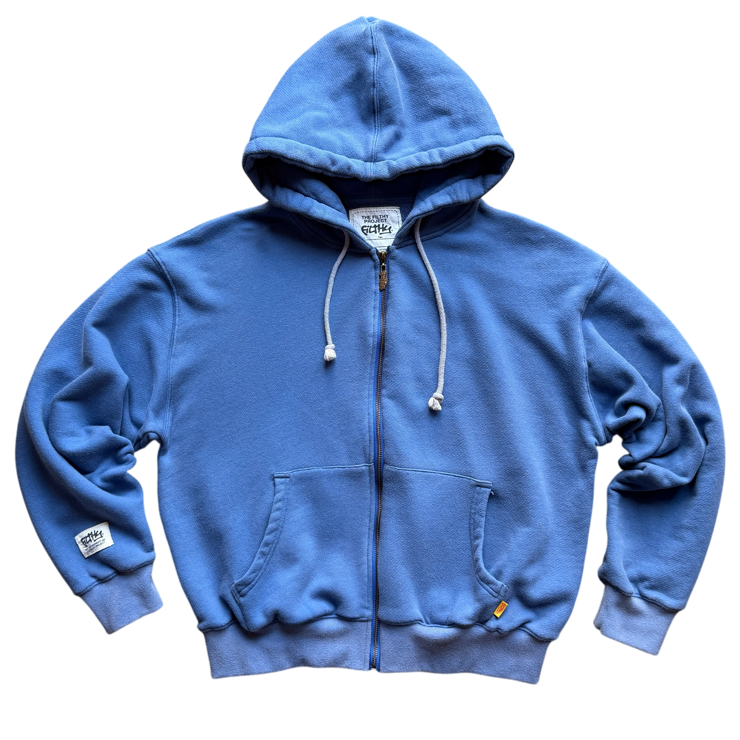 filthy® lightweight zip-up (faded blue)