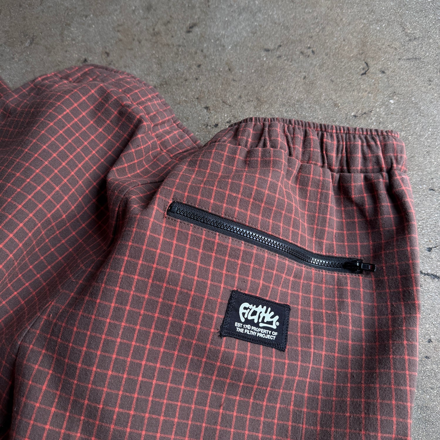 filthy® graph wide-leg trouser (brown)