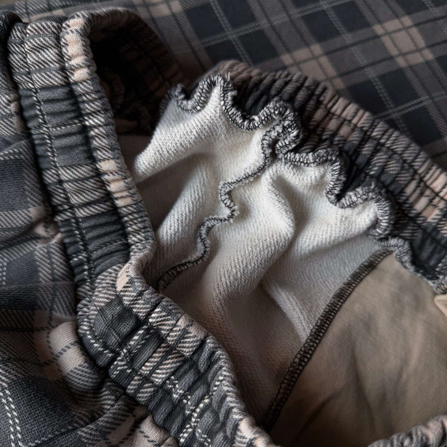 filthy® faded plaid sweatpants V2