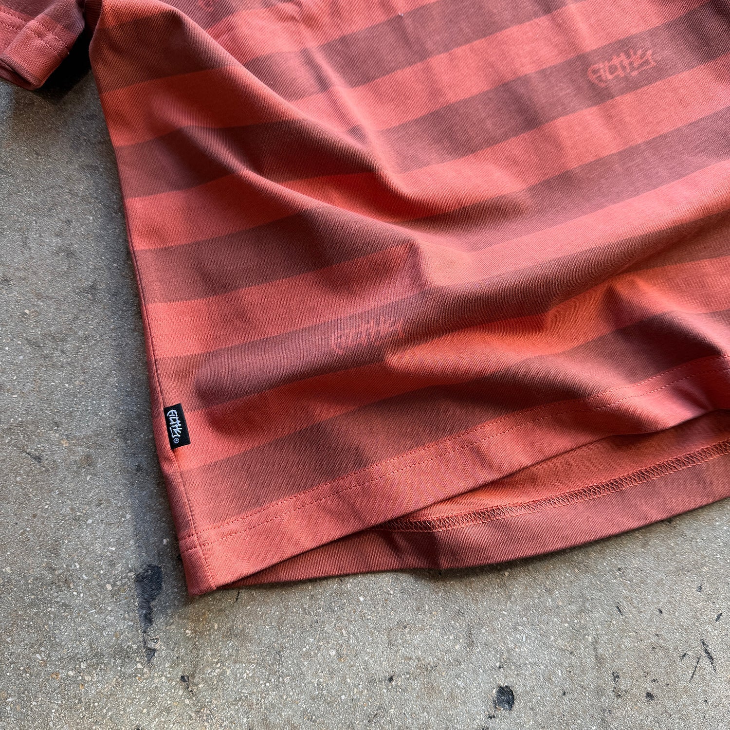 filthy® faded stripe tee (orange)