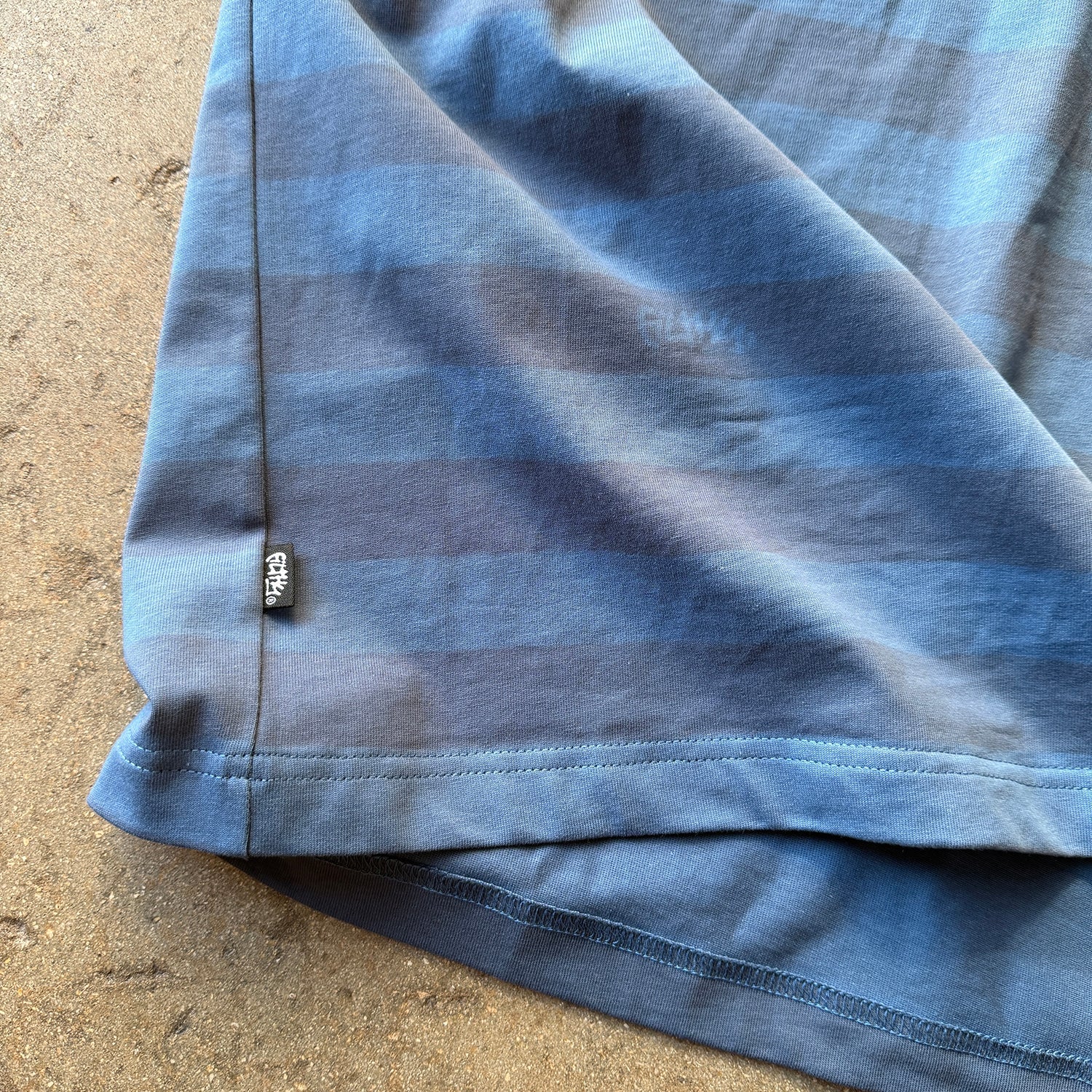 filthy® faded stripe tee (indigo)