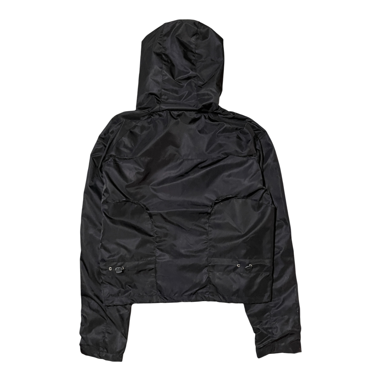 MEN'S CROPPED SHELL JACKET, BLACK