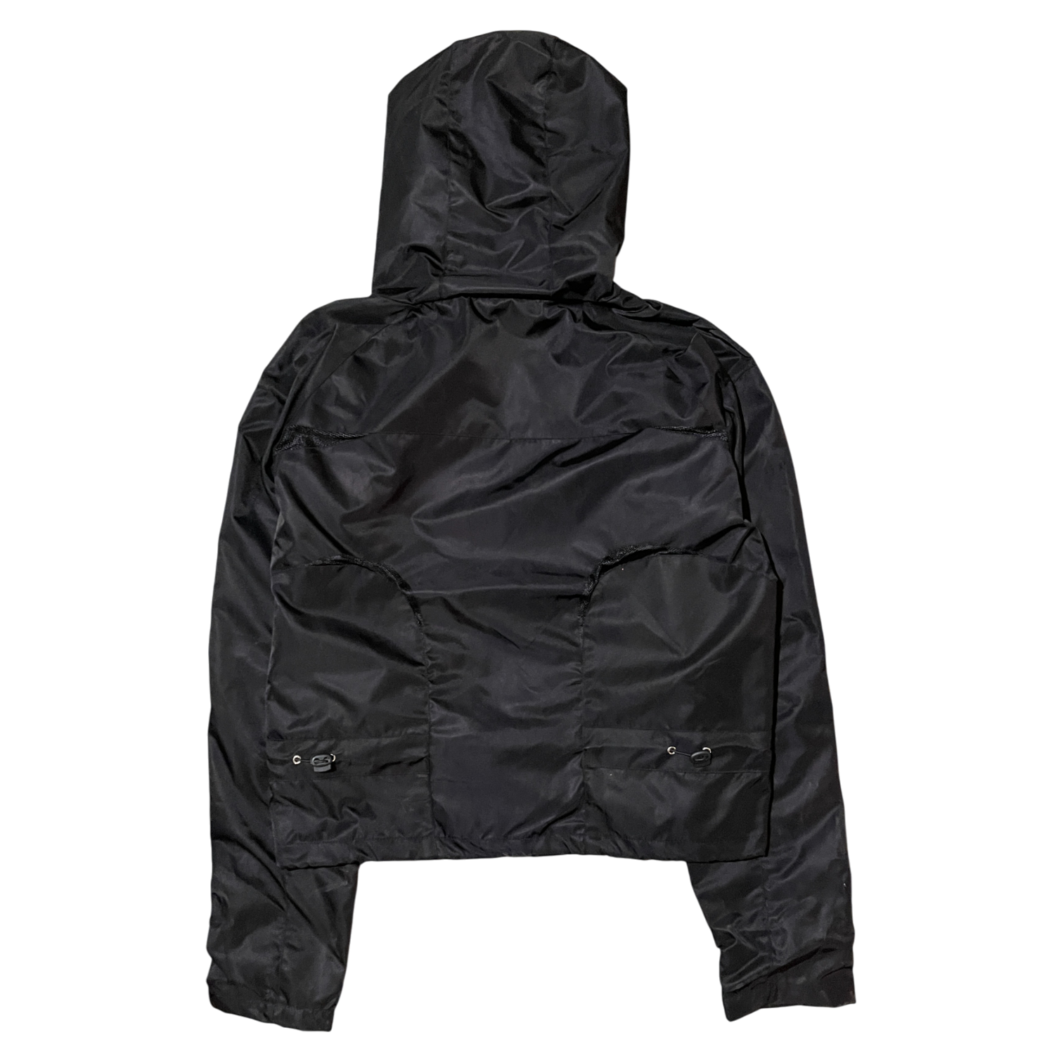 MEN'S CROPPED SHELL JACKET, BLACK