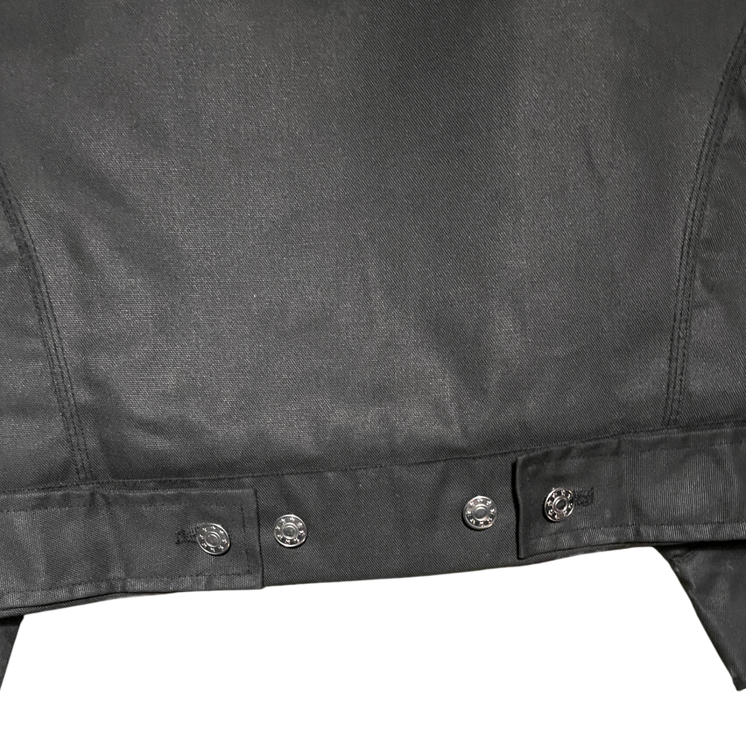 FUR CANVAS JACKET, BLACK