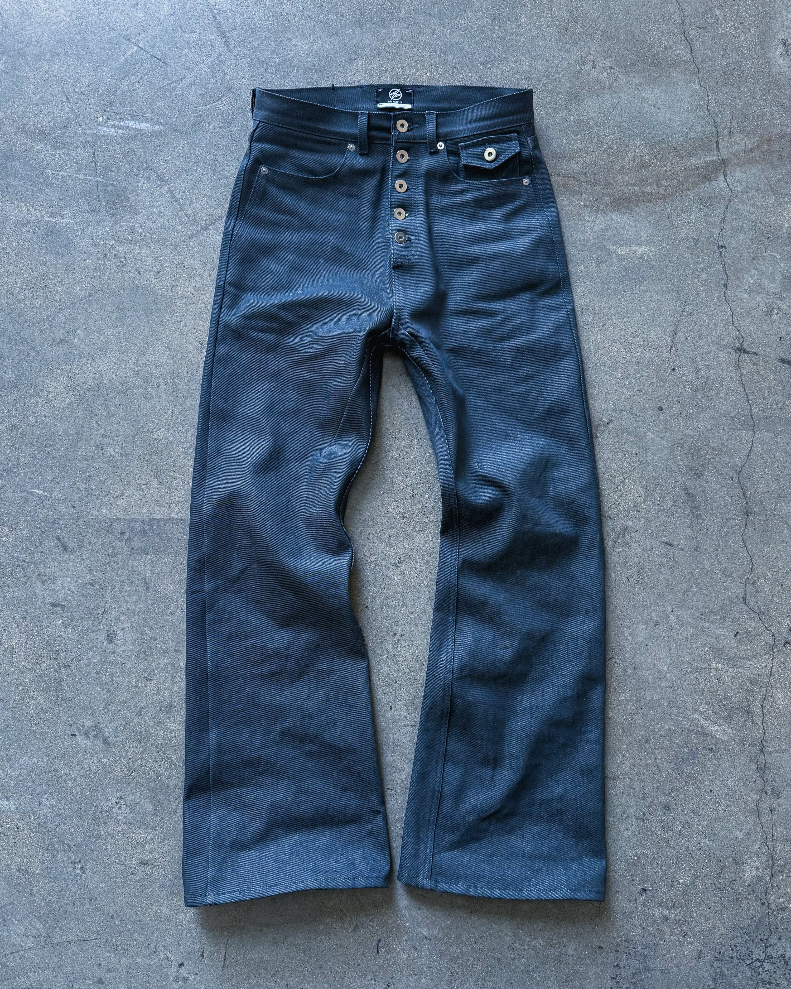 BASE0.3-CHARCOAL-14OZ RAW DENIM