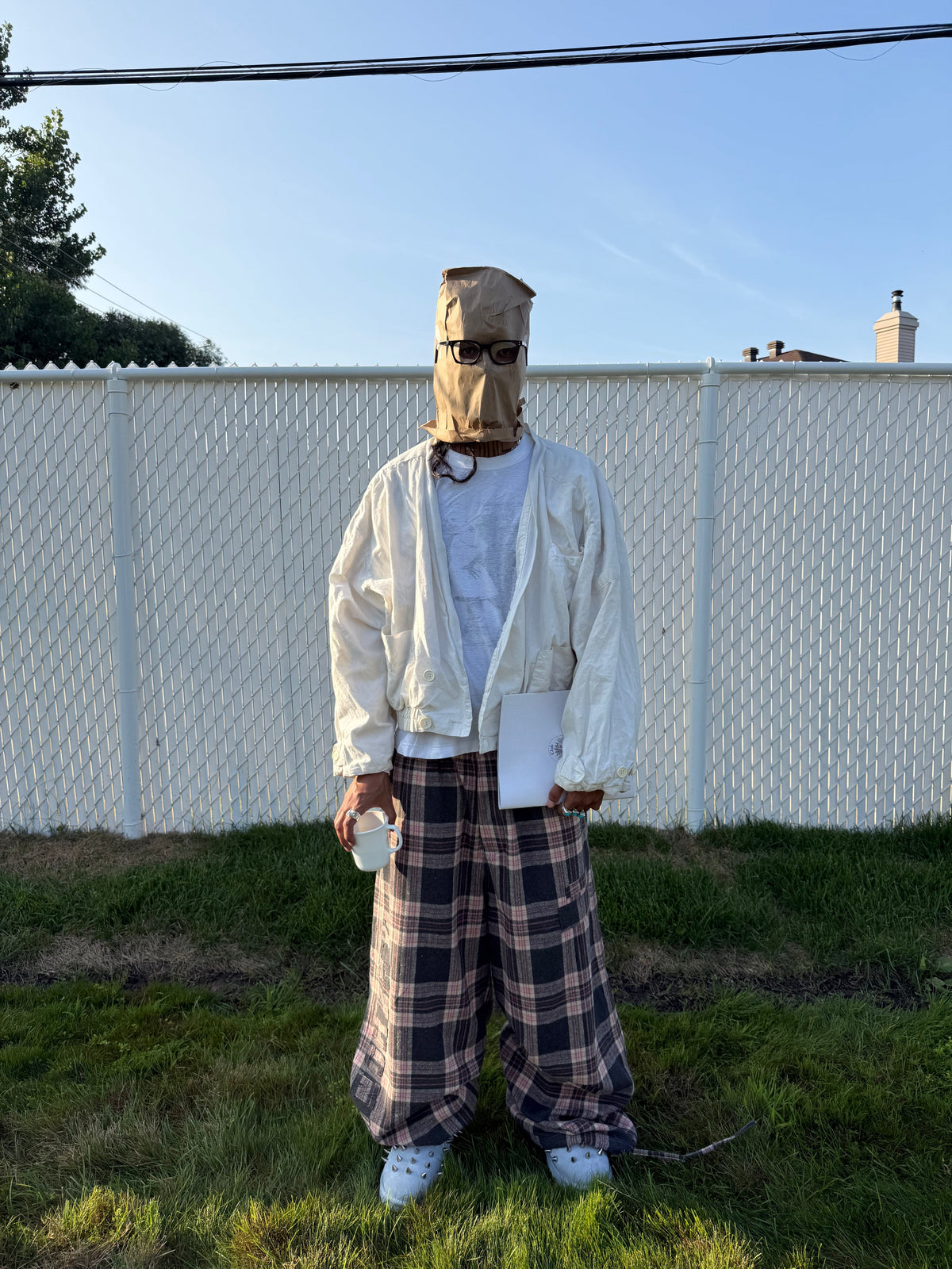 Prngrphy - Plaid Varsity Sweats (PINK/GREEN)