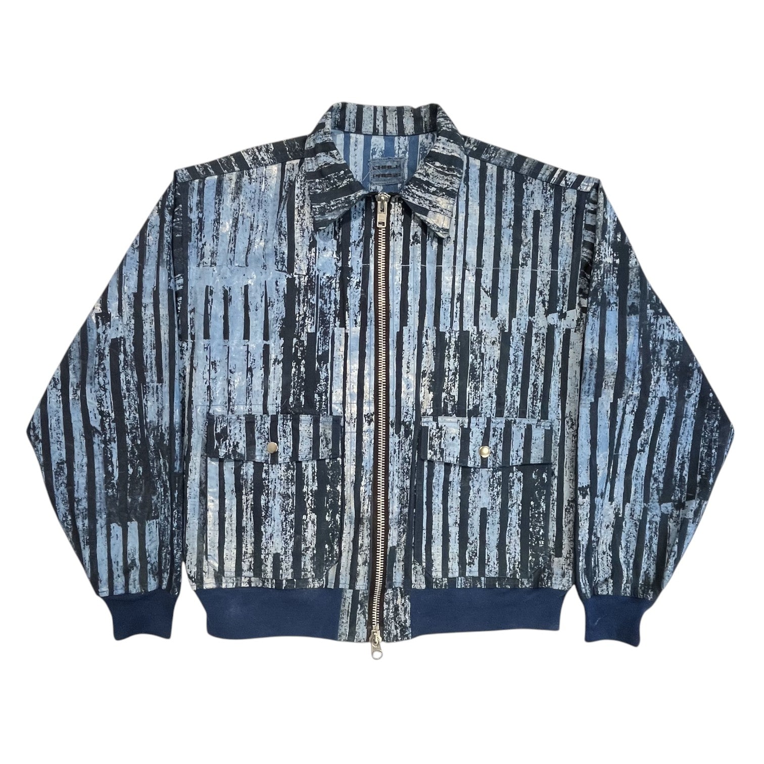 Infrequent Flyer Jacket - Indigo Stripe Cotton Ripstop