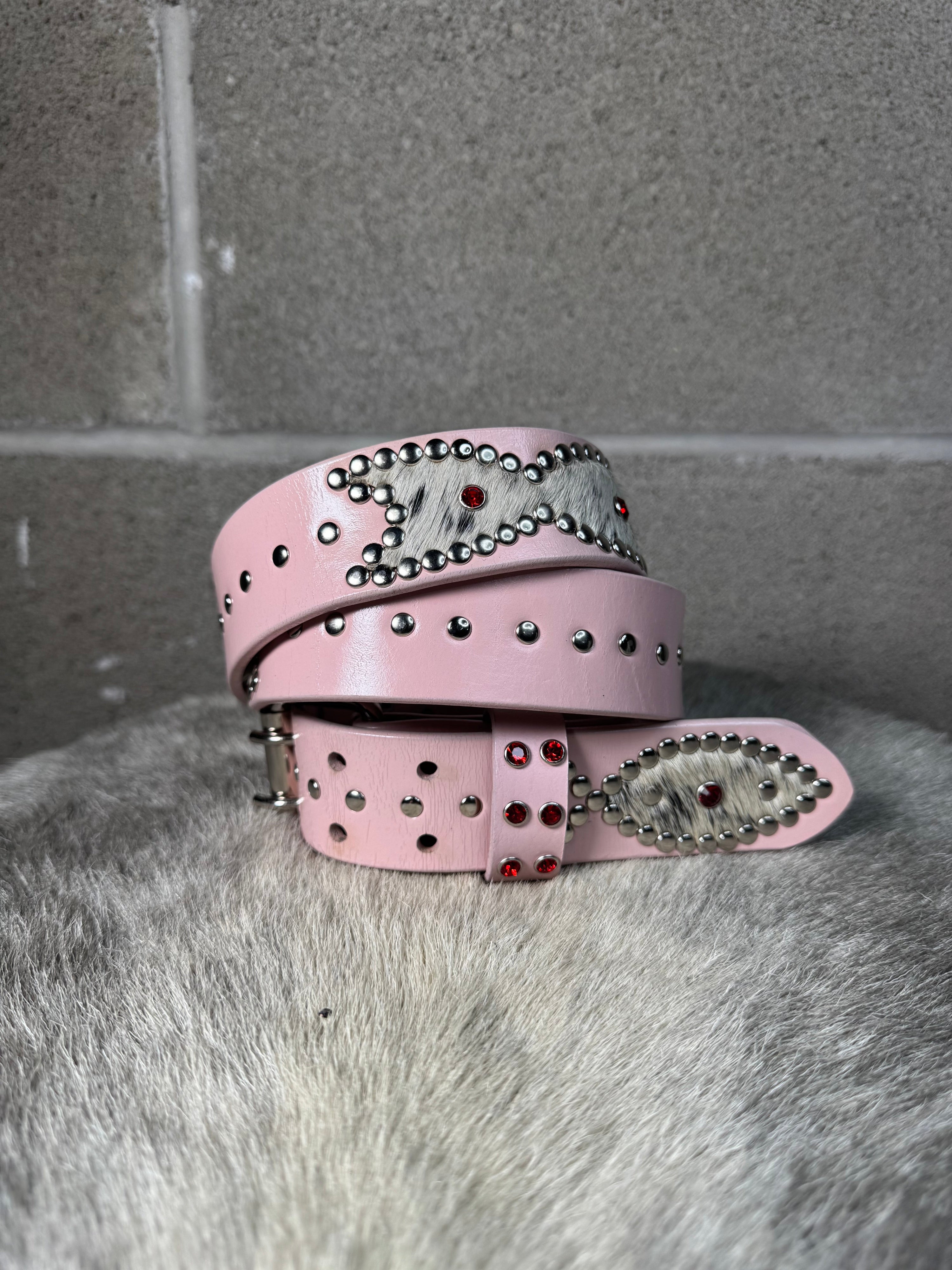 PASTEL PINK Origins Belt (cowhide)