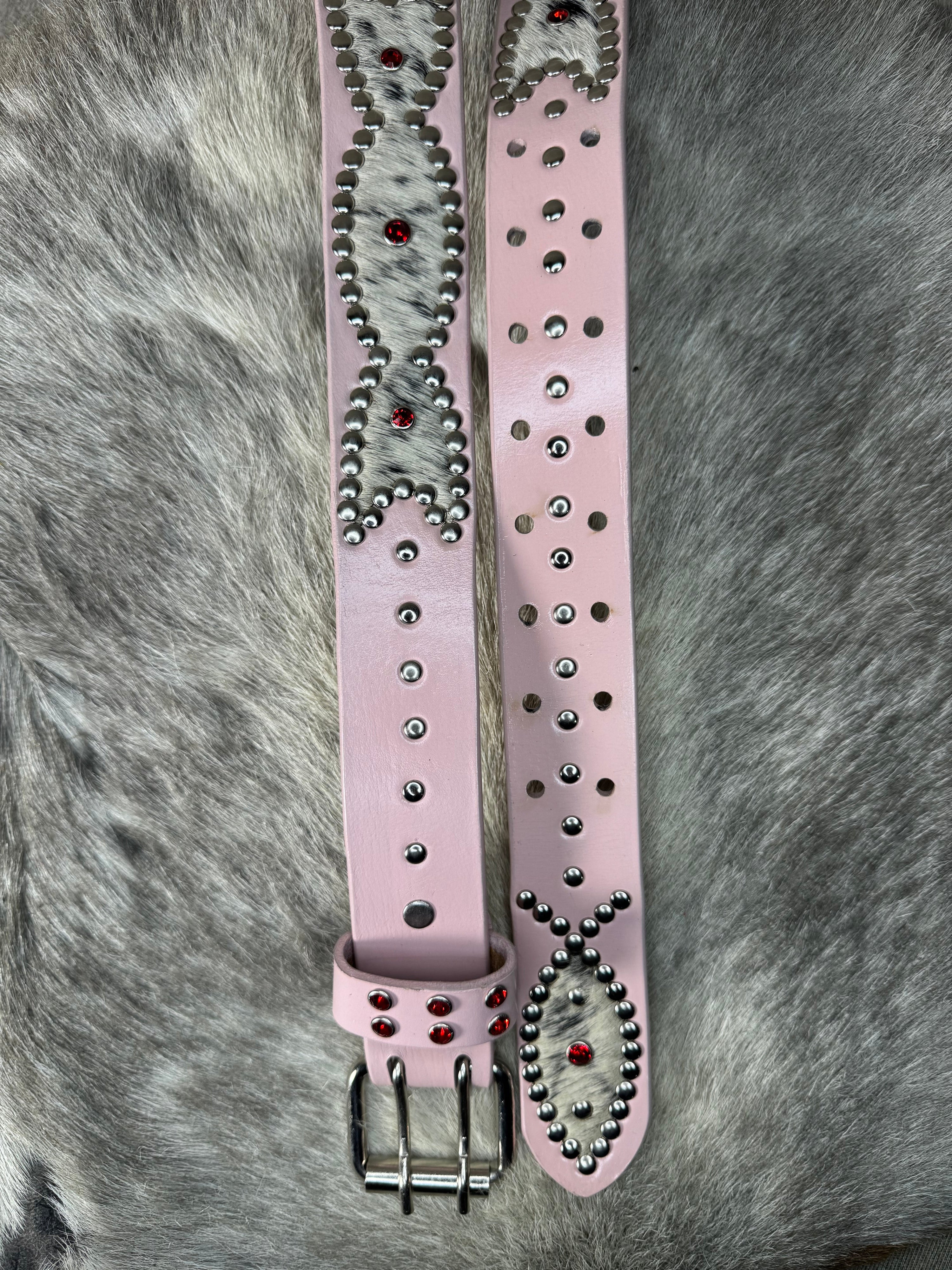 PASTEL PINK Origins Belt (cowhide)