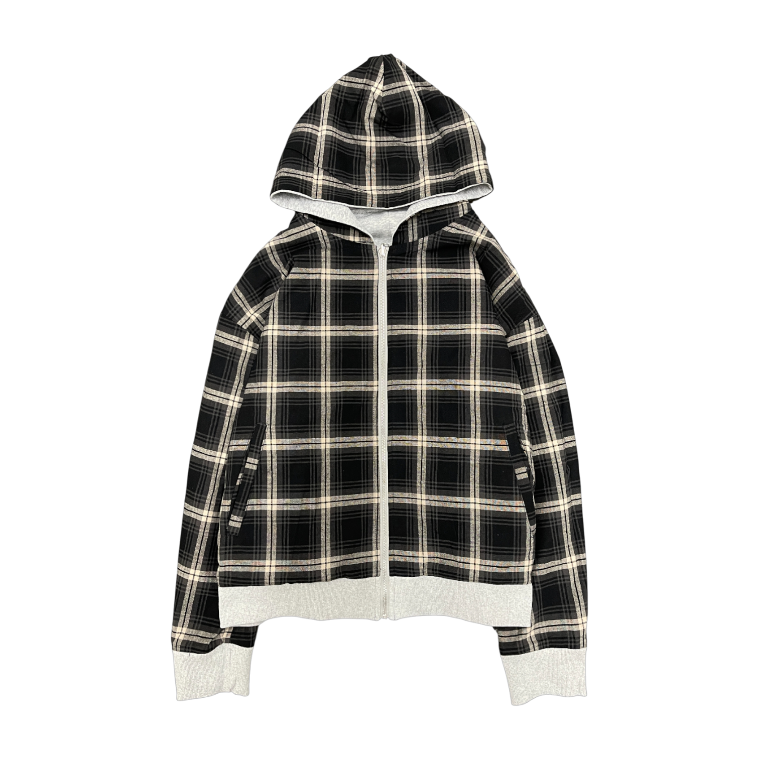 PLAID REVERSIBLE ZIP-UP