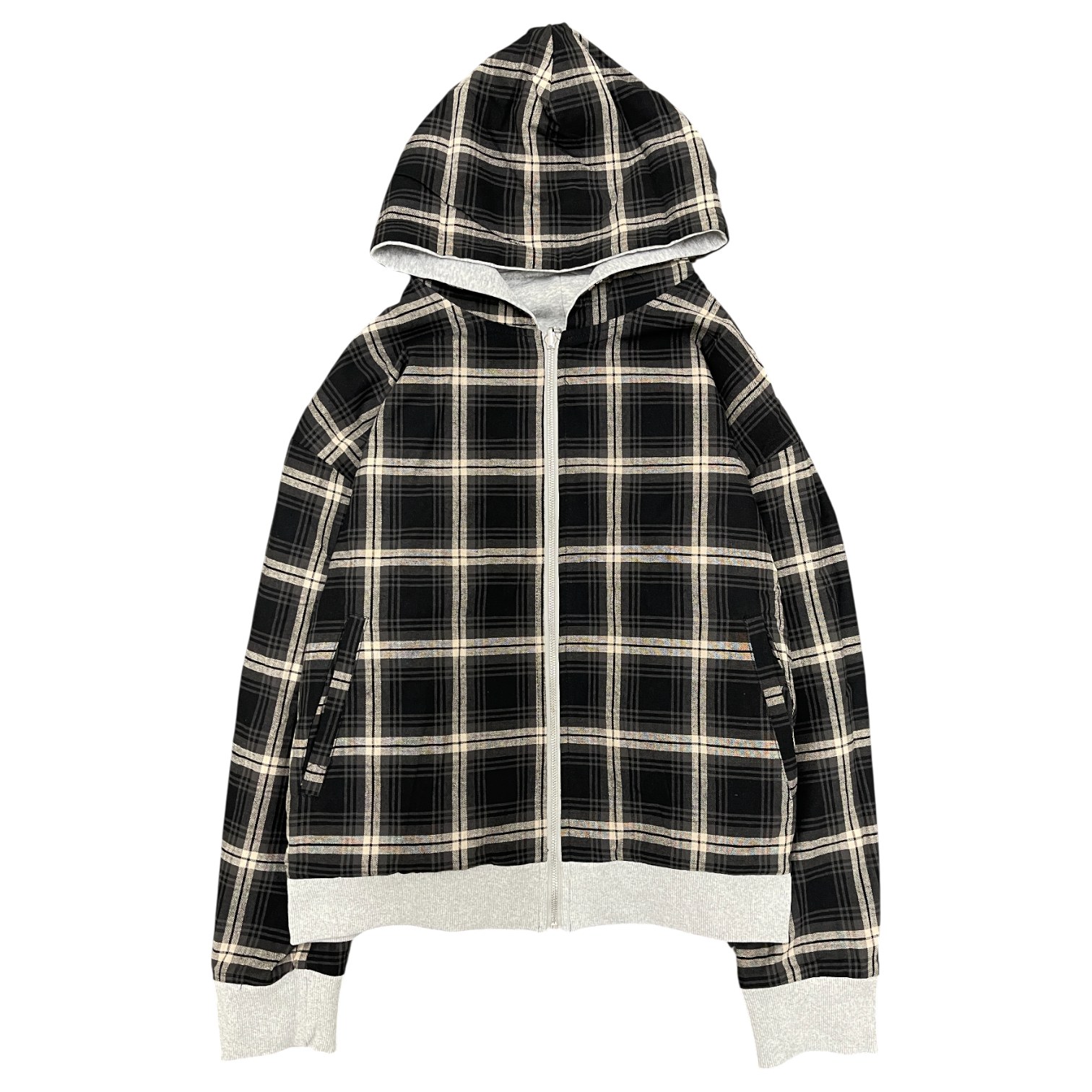 PLAID REVERSIBLE ZIP-UP