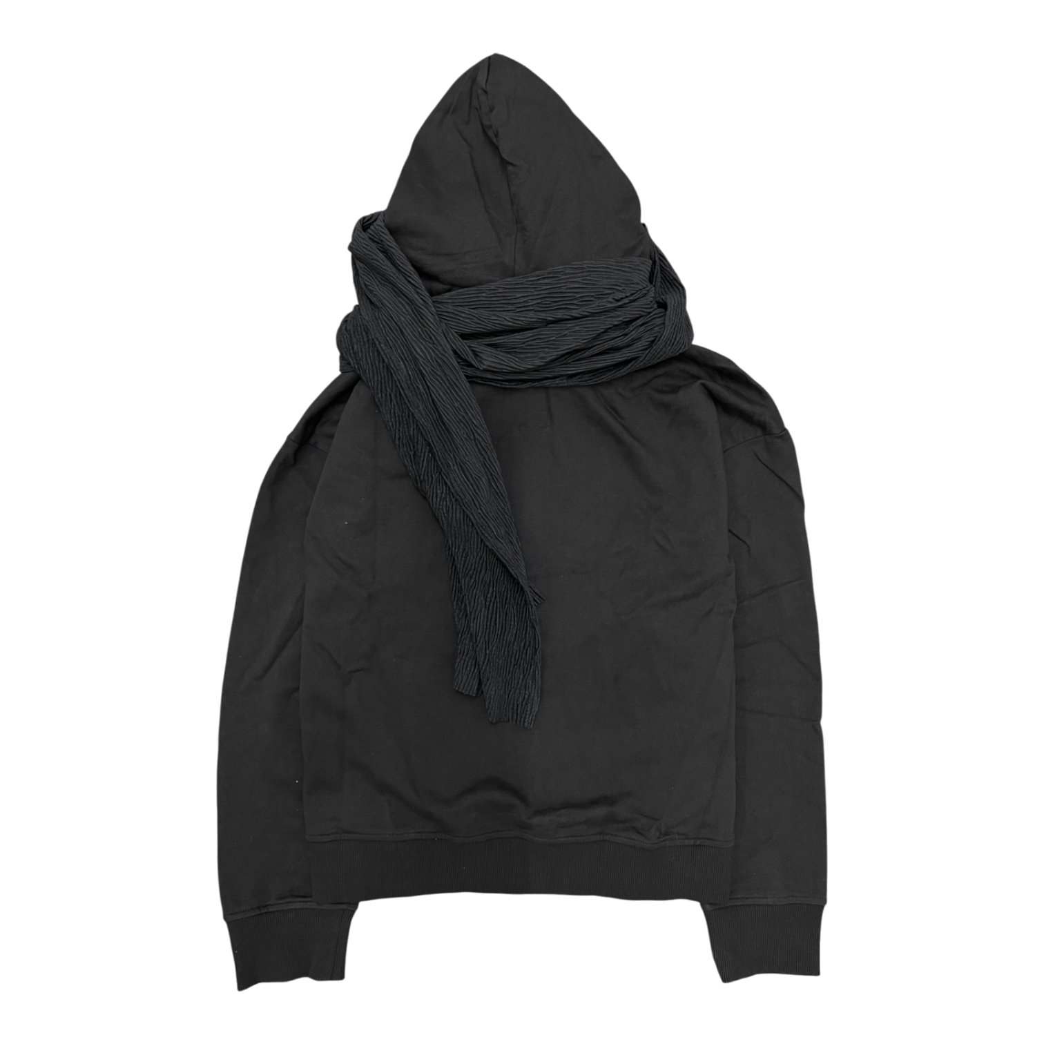 MUSLIN SCARF HOODIE