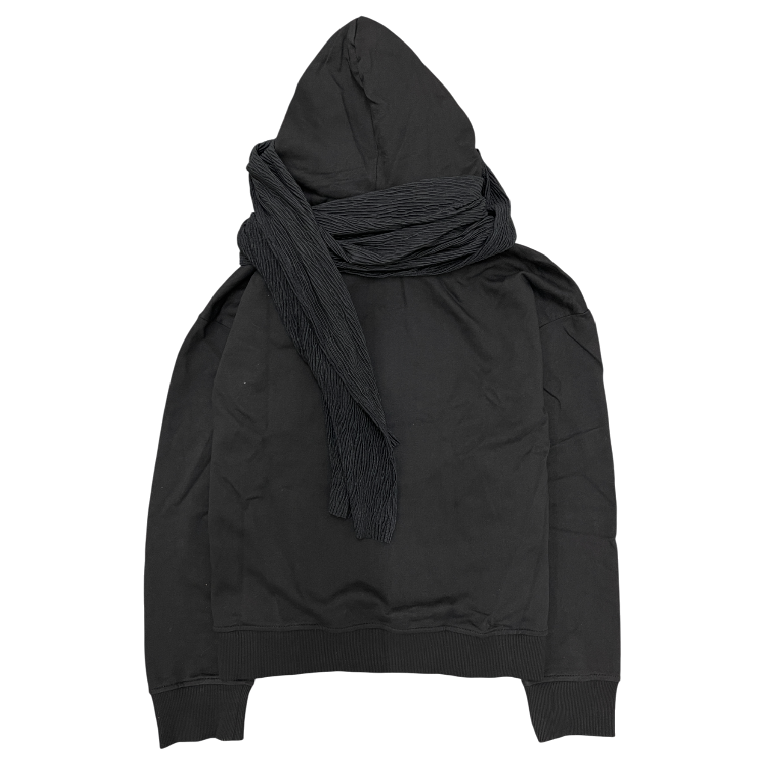MUSLIN SCARF HOODIE