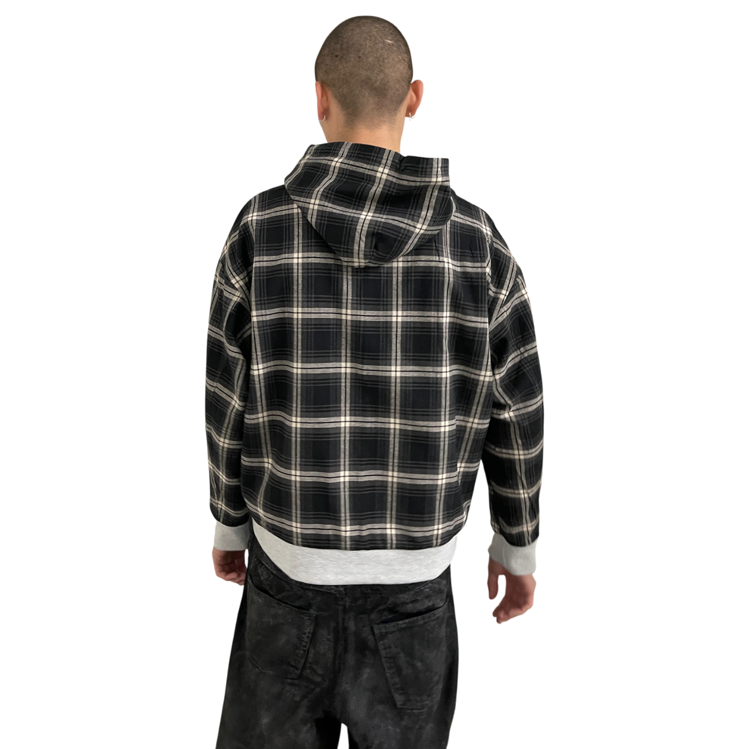 PLAID REVERSIBLE ZIP-UP