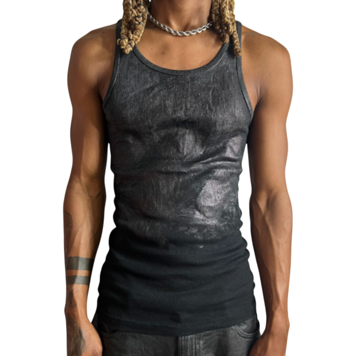 Melted Foil Tank Top