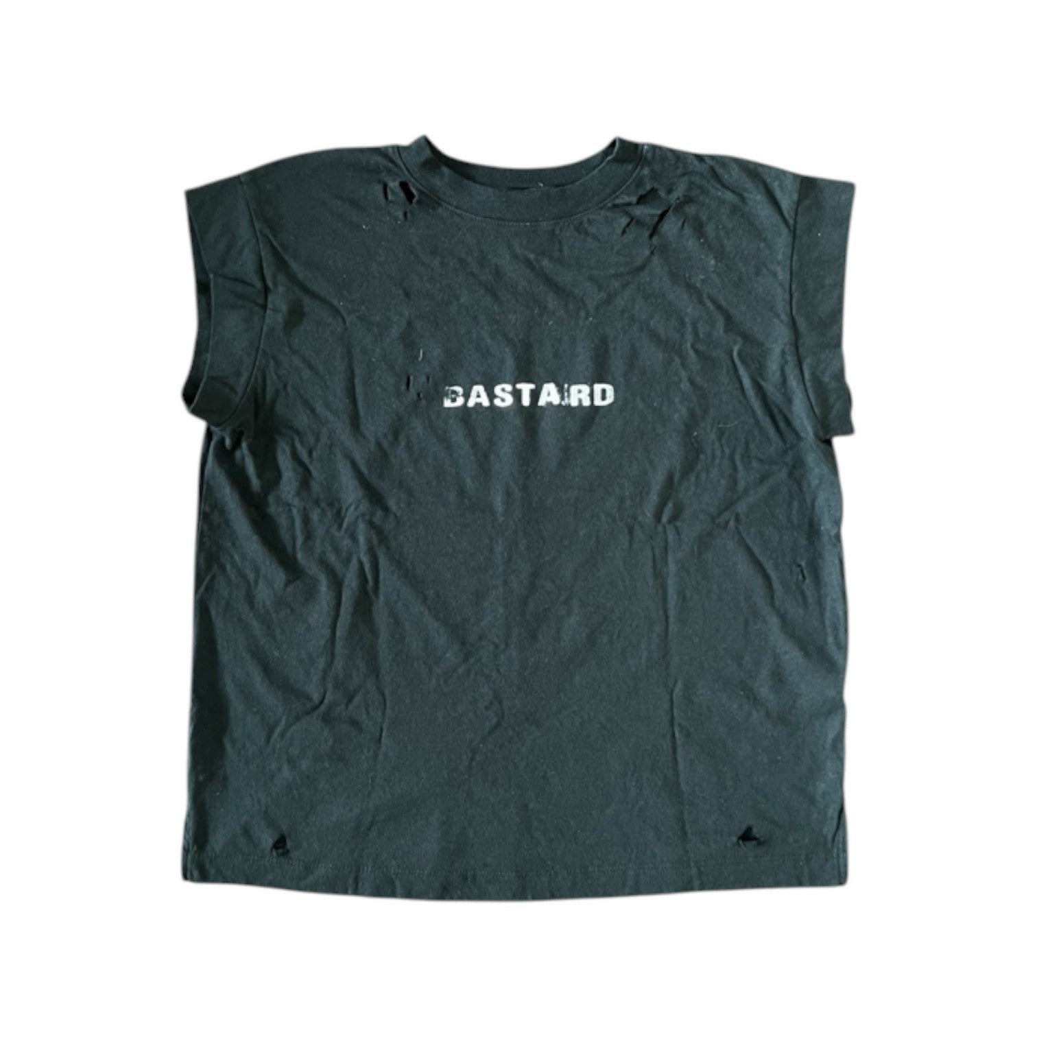 "Bastard" Extended Shoulder T-Shirt (Blk)