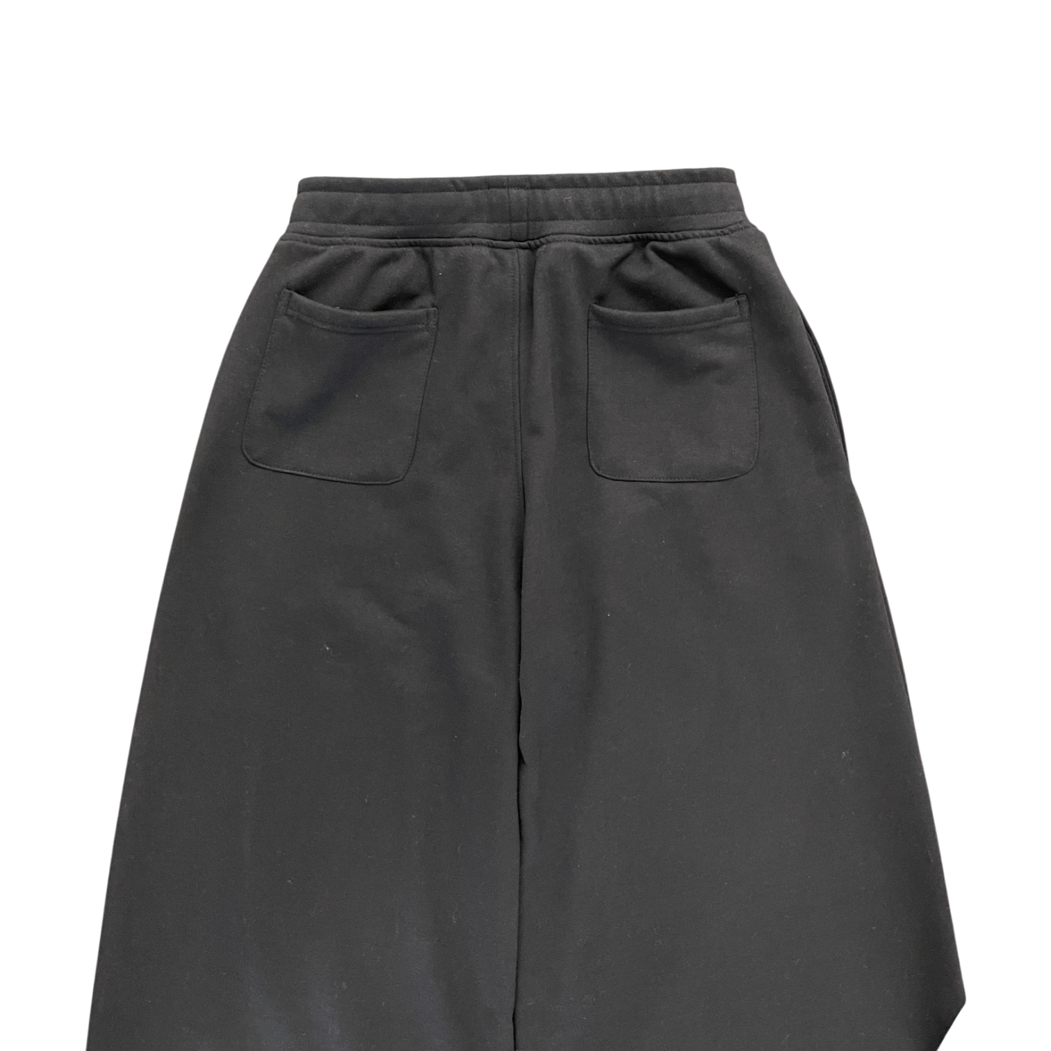 WIDE LEG SWEATS, BLACK