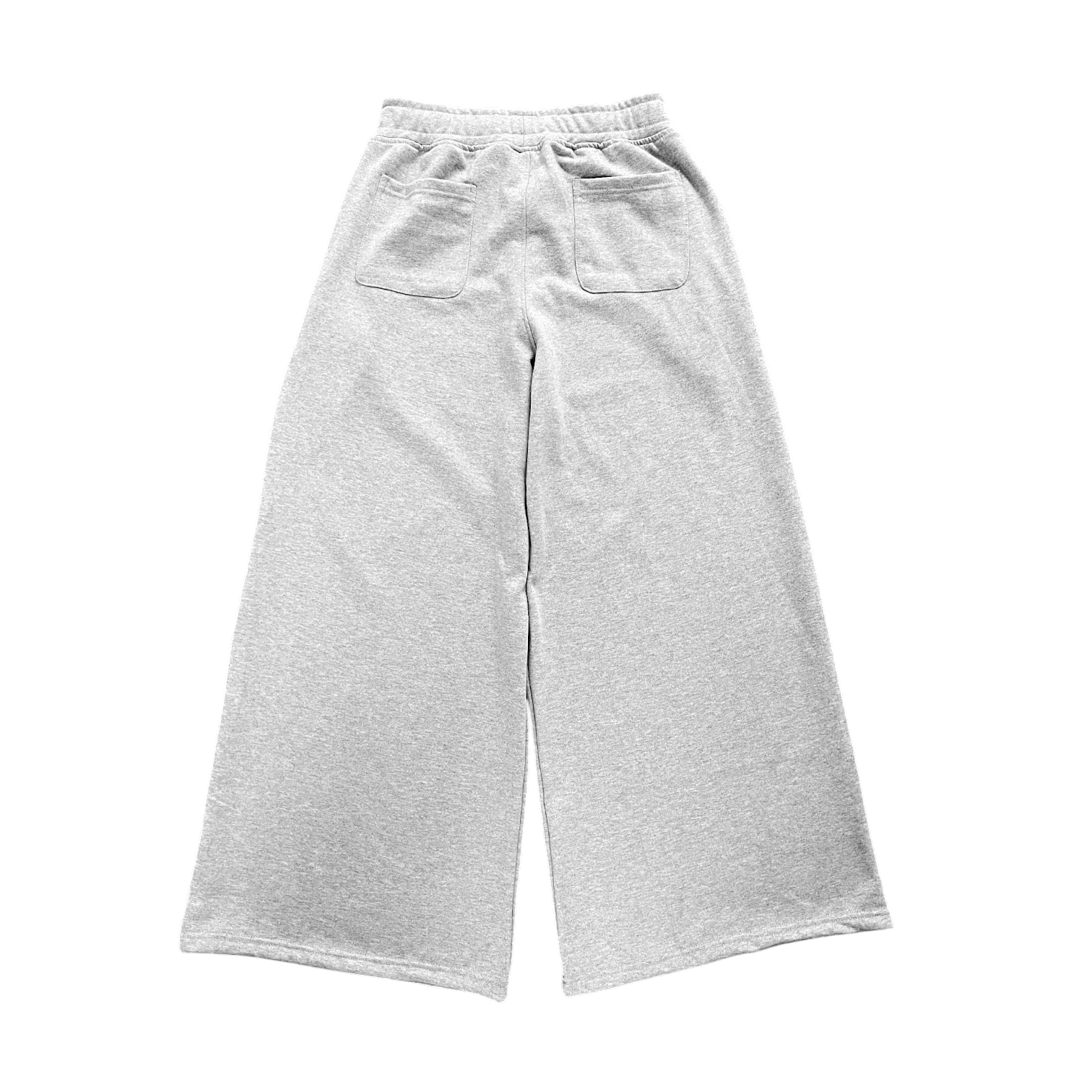 WIDE LEG SWEATS, HEATHER GREY