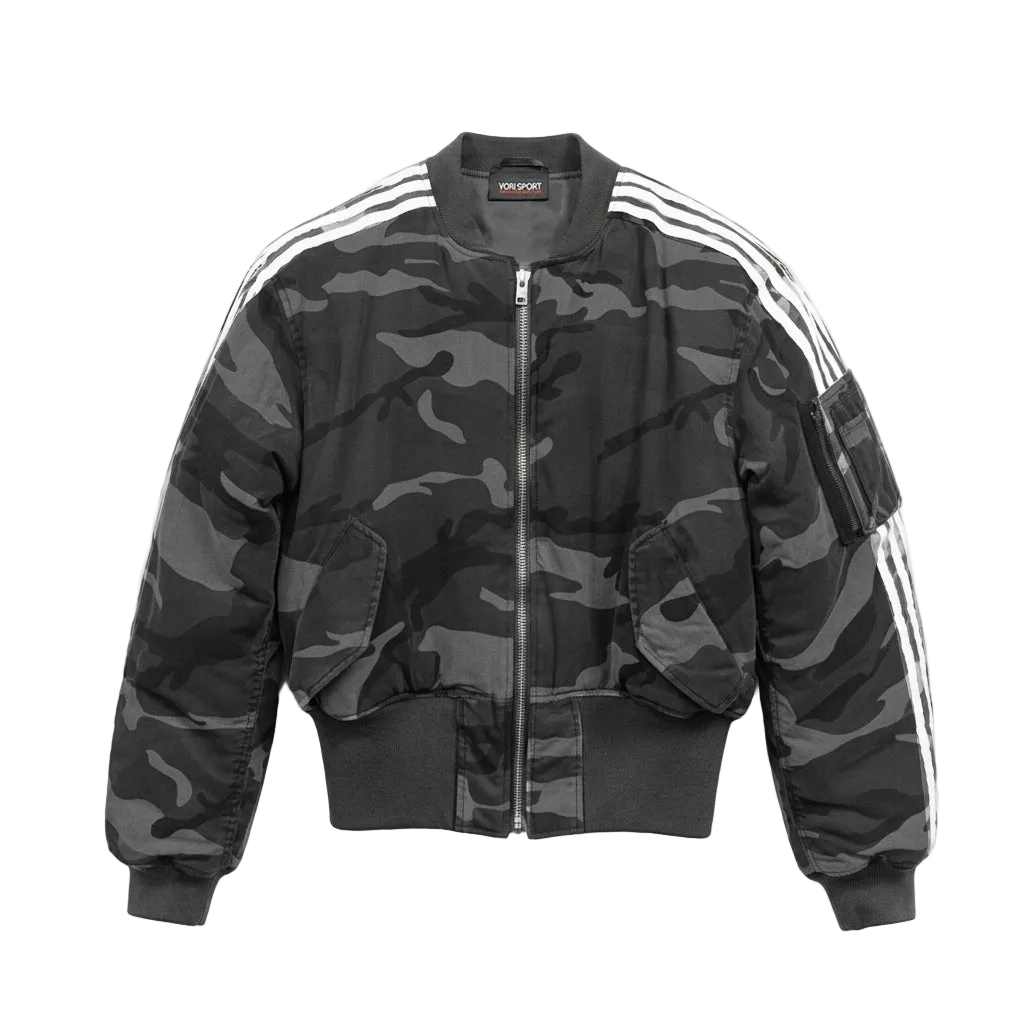YORI/RECKLESS SHOULDERPAD BOMBER BLACK