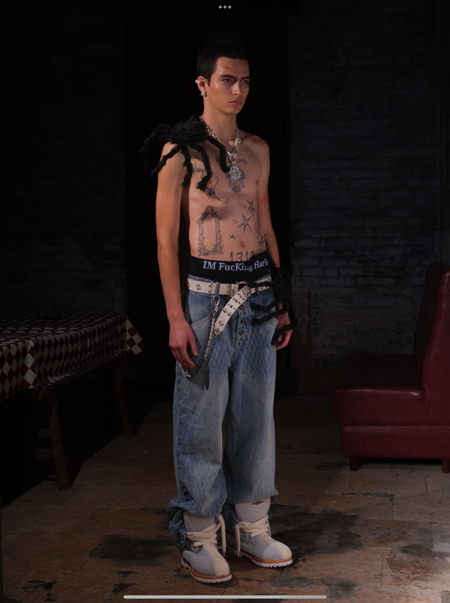 LE LOSANGE SPIDER WEB JEANS