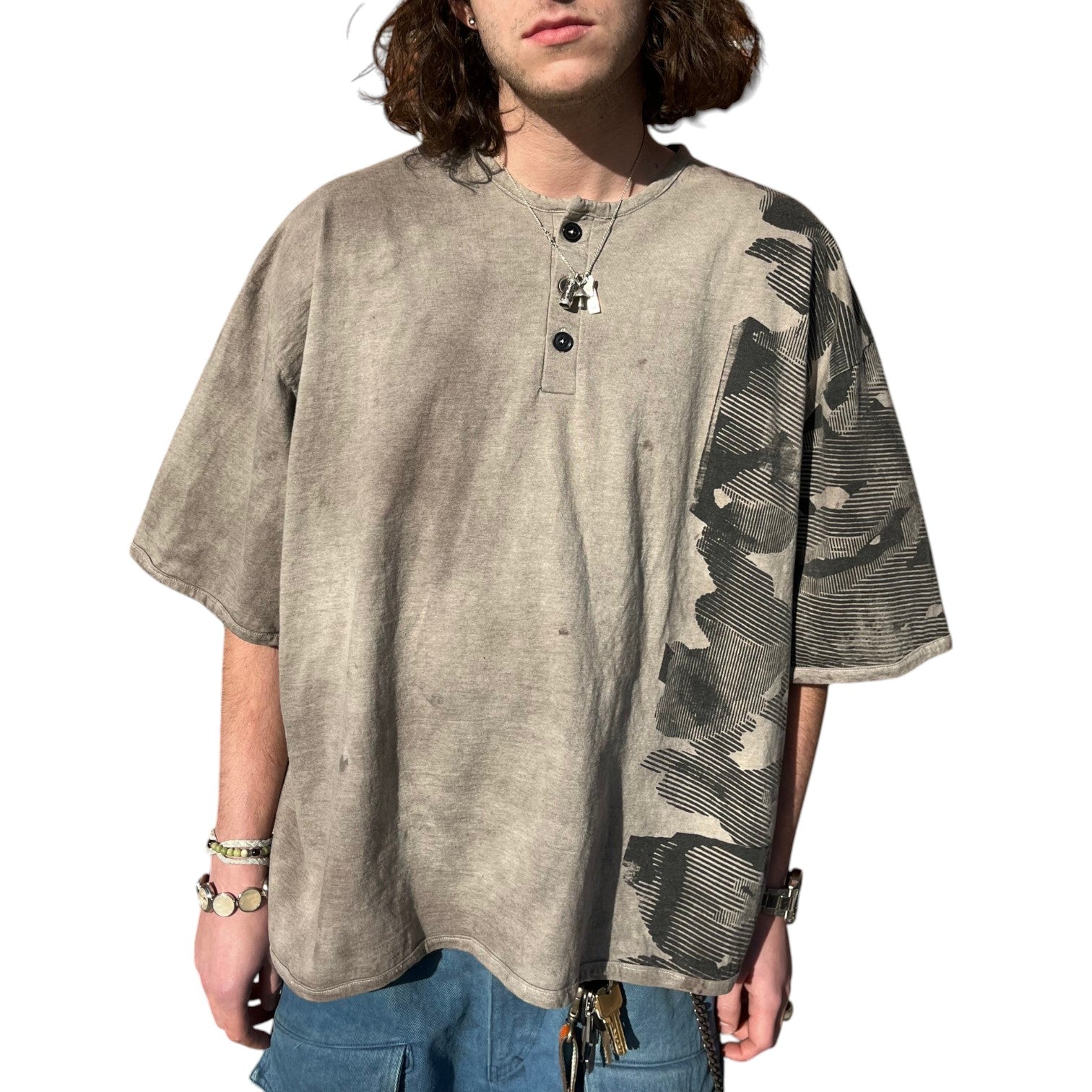 HUGE Henley T - Acorn Camo