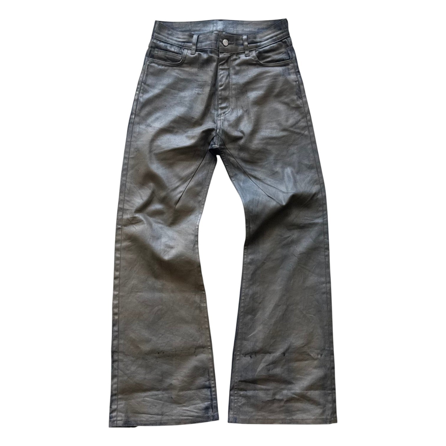 BASE .01 'COFFEE BROWN' COATED DENIM