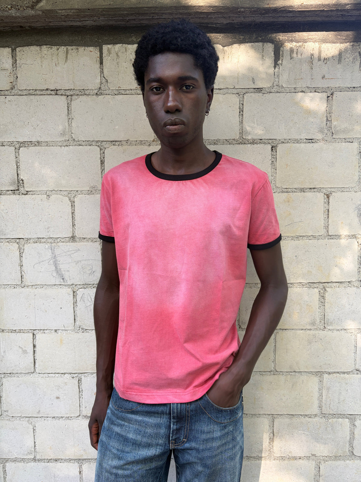ASSAN RINGER TEE - Shanghai Red