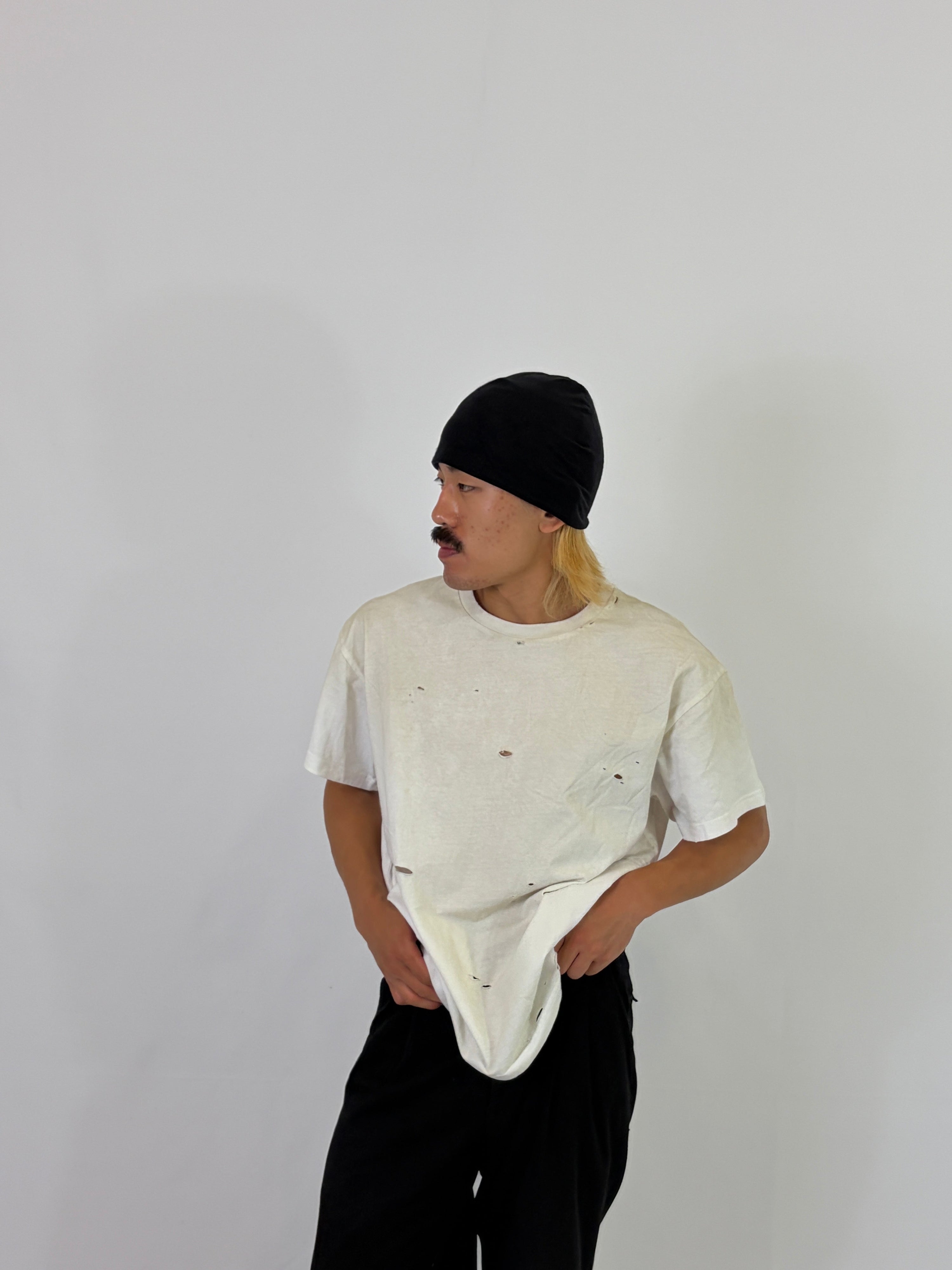 DISTRESSED SUNFADED T-SHIRT - WHITE
