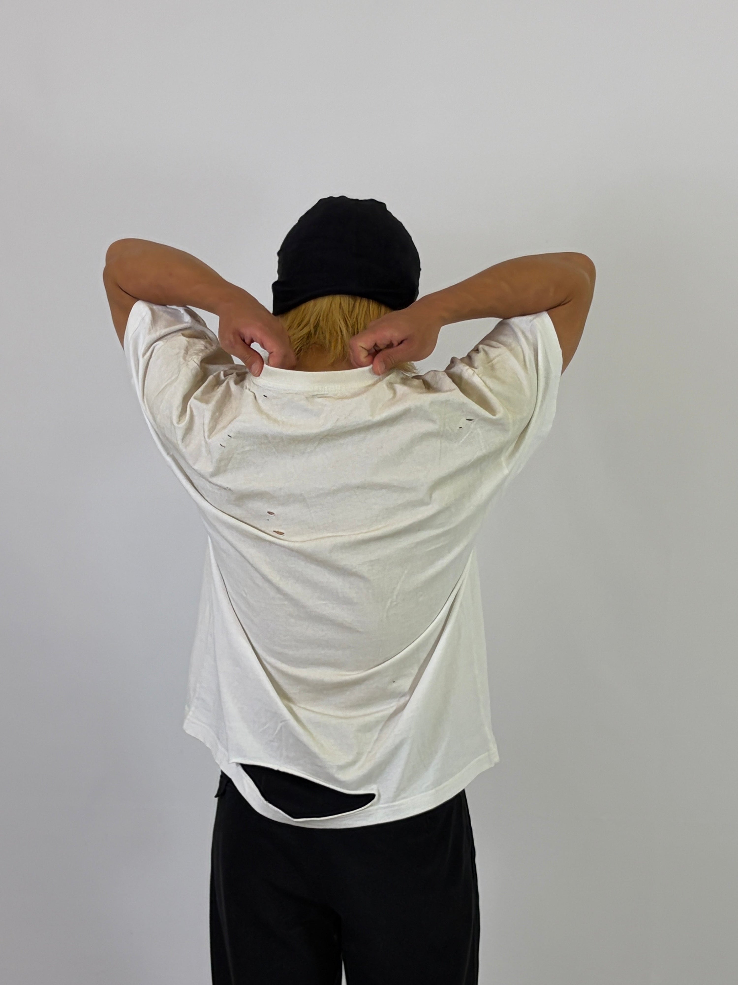 DISTRESSED SUNFADED T-SHIRT - WHITE