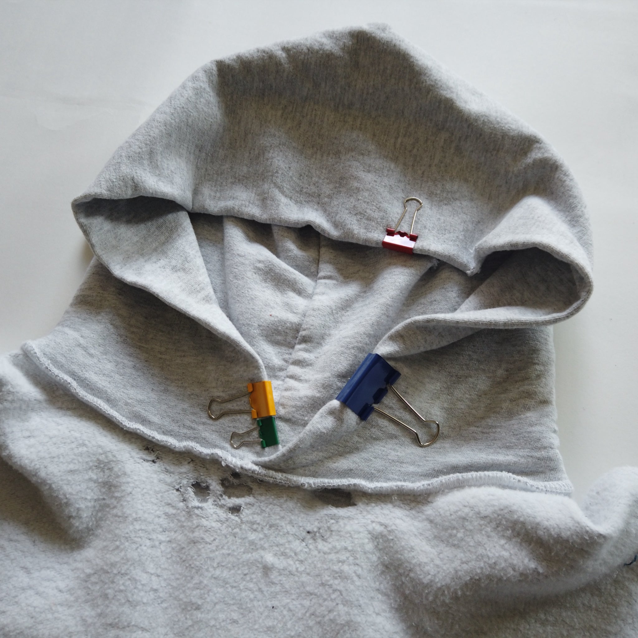 Paperclip Hoodie “Reversed” White Logo