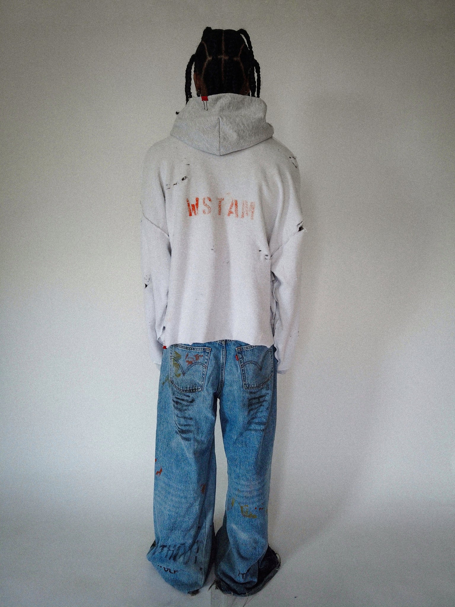 Paperclip Hoodie “Reversed” White Logo