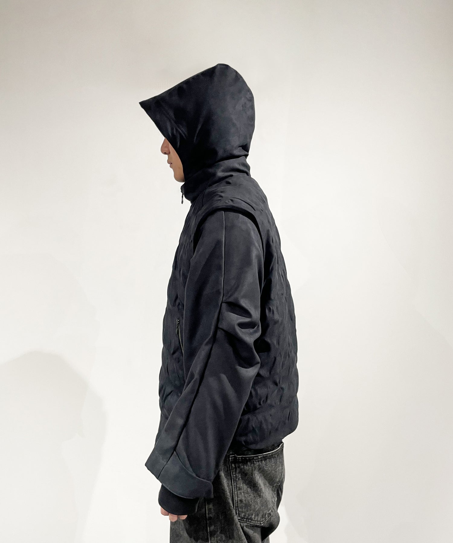 Leaf vein VEST SUEDE