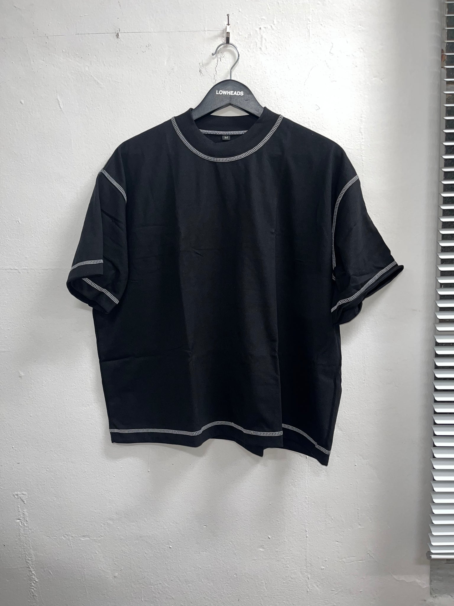 Black Contrast Tee [Medium]