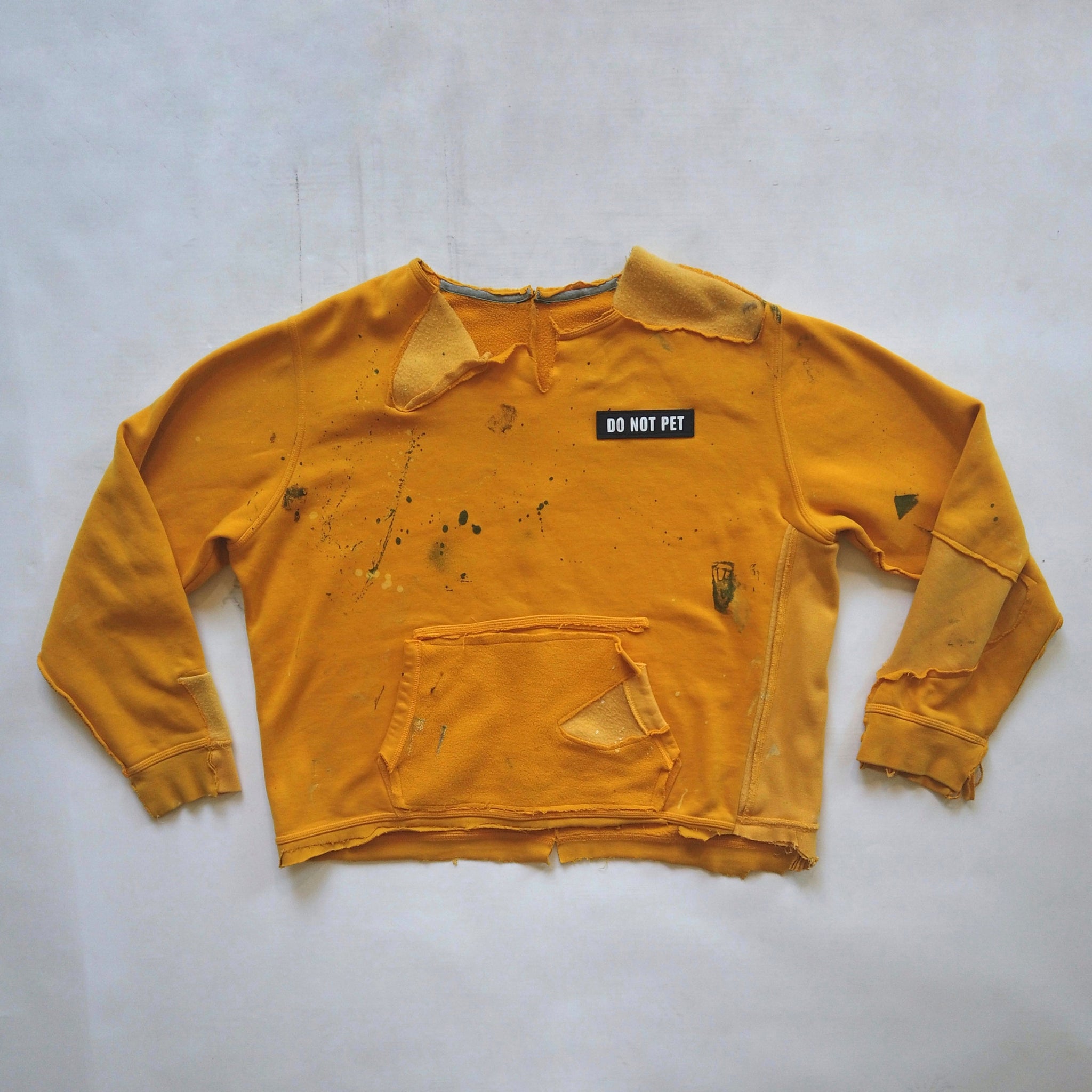 Distressed “Do Not Pet” Crewneck