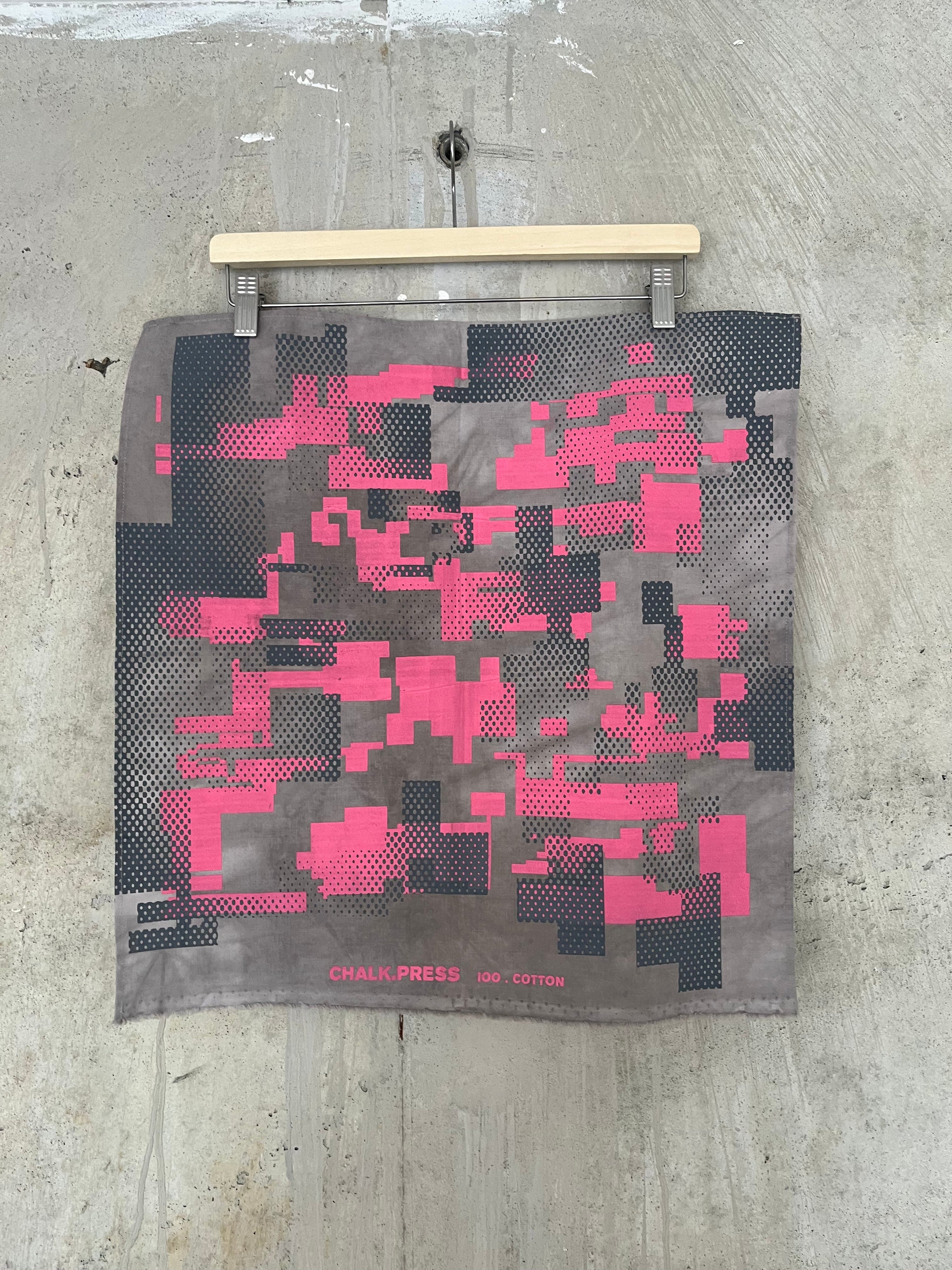 Bandana - Black Tea & Rust 2 Layer Digi Camo (Grey/Pink) (Copy)