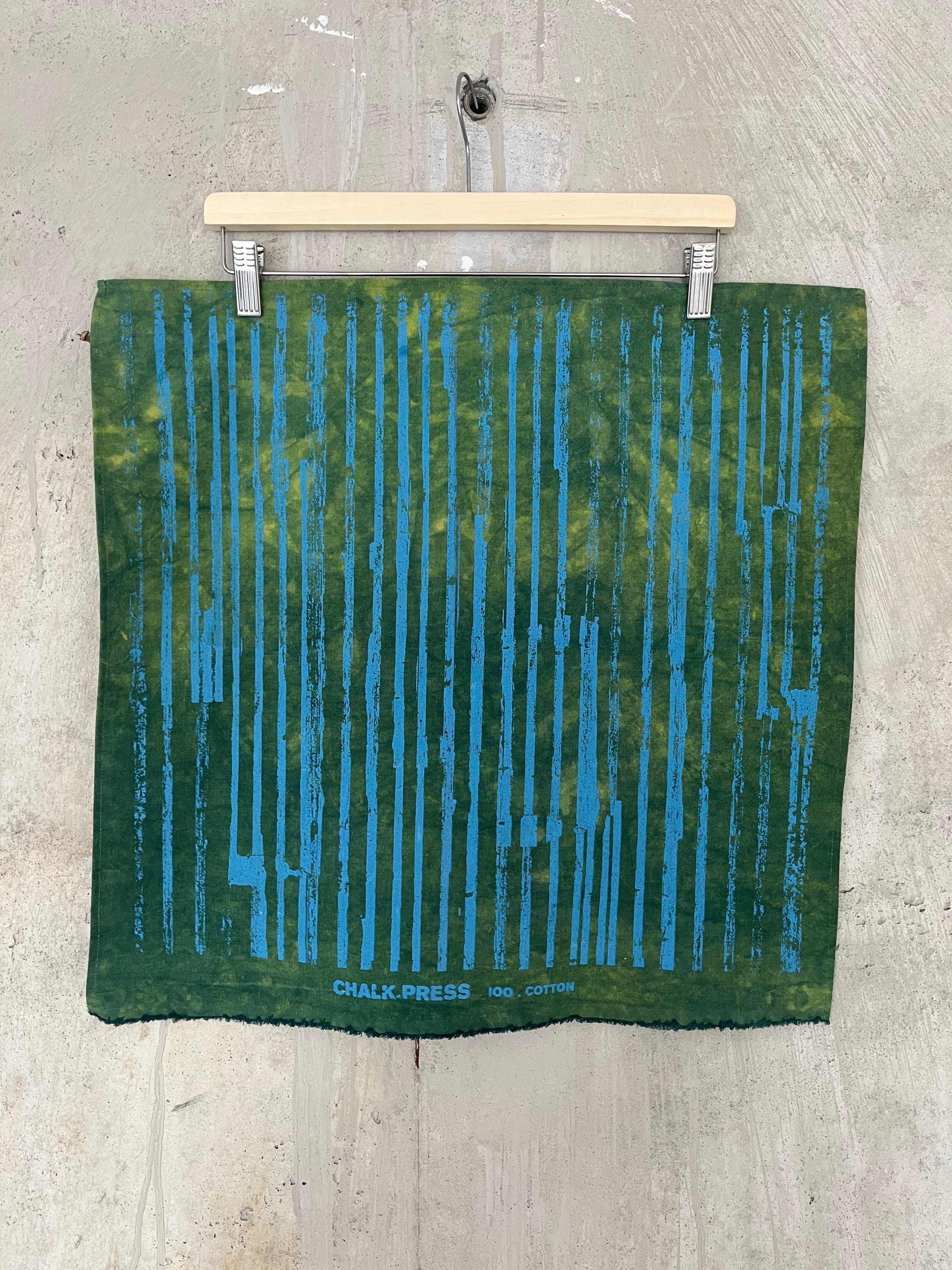 Bandana - Indigo & Turmeric Stripe (Blue)