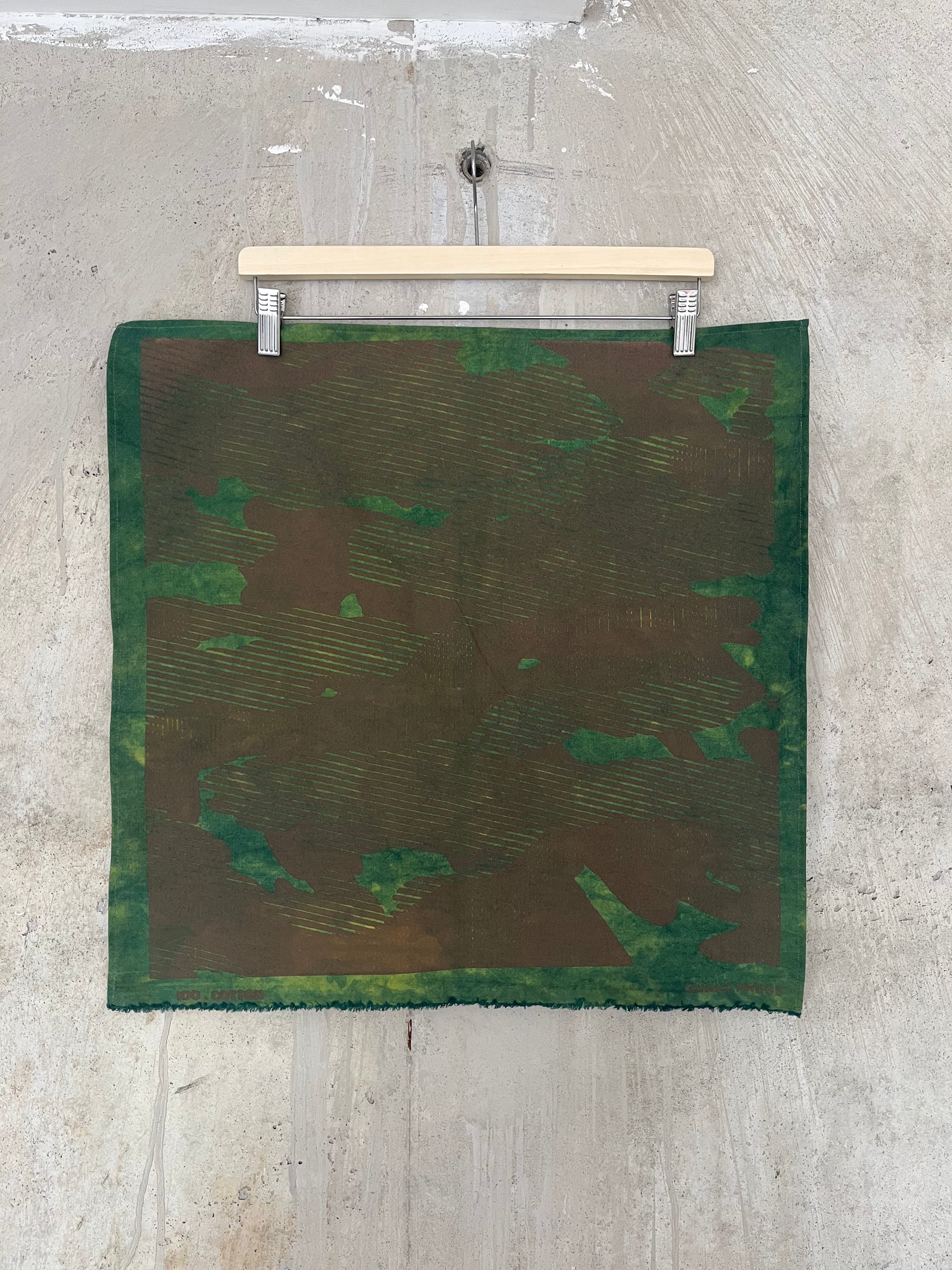 Bandana - Indigo & Turmeric Mono Camo (Brown)