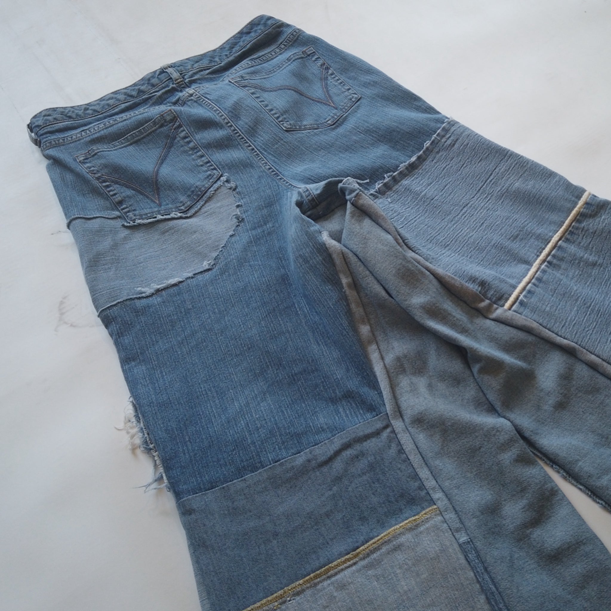 Patchwork Baggier Jeans