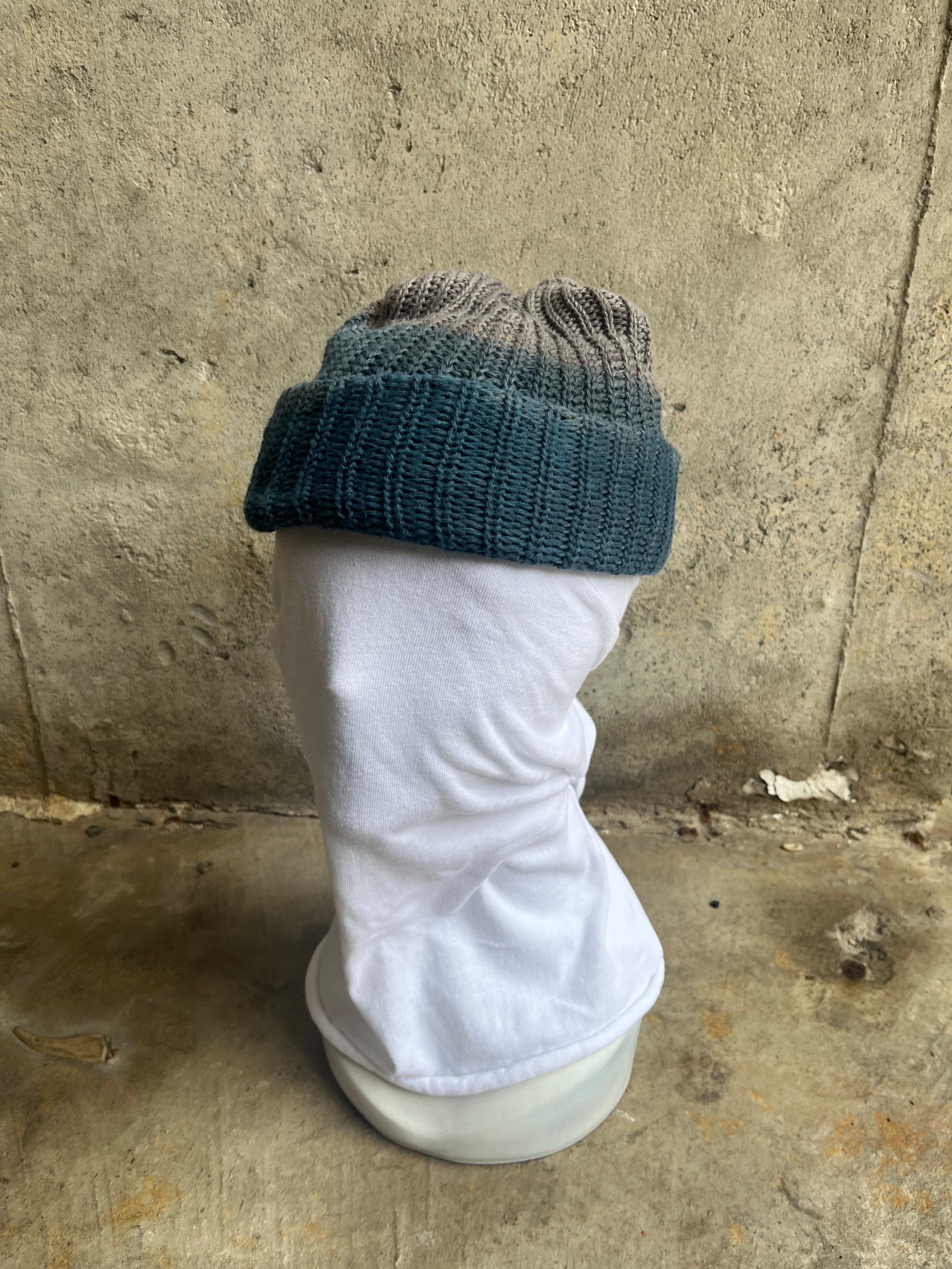 Watch Cap - Indigo & Black Tea + Rust Ombre