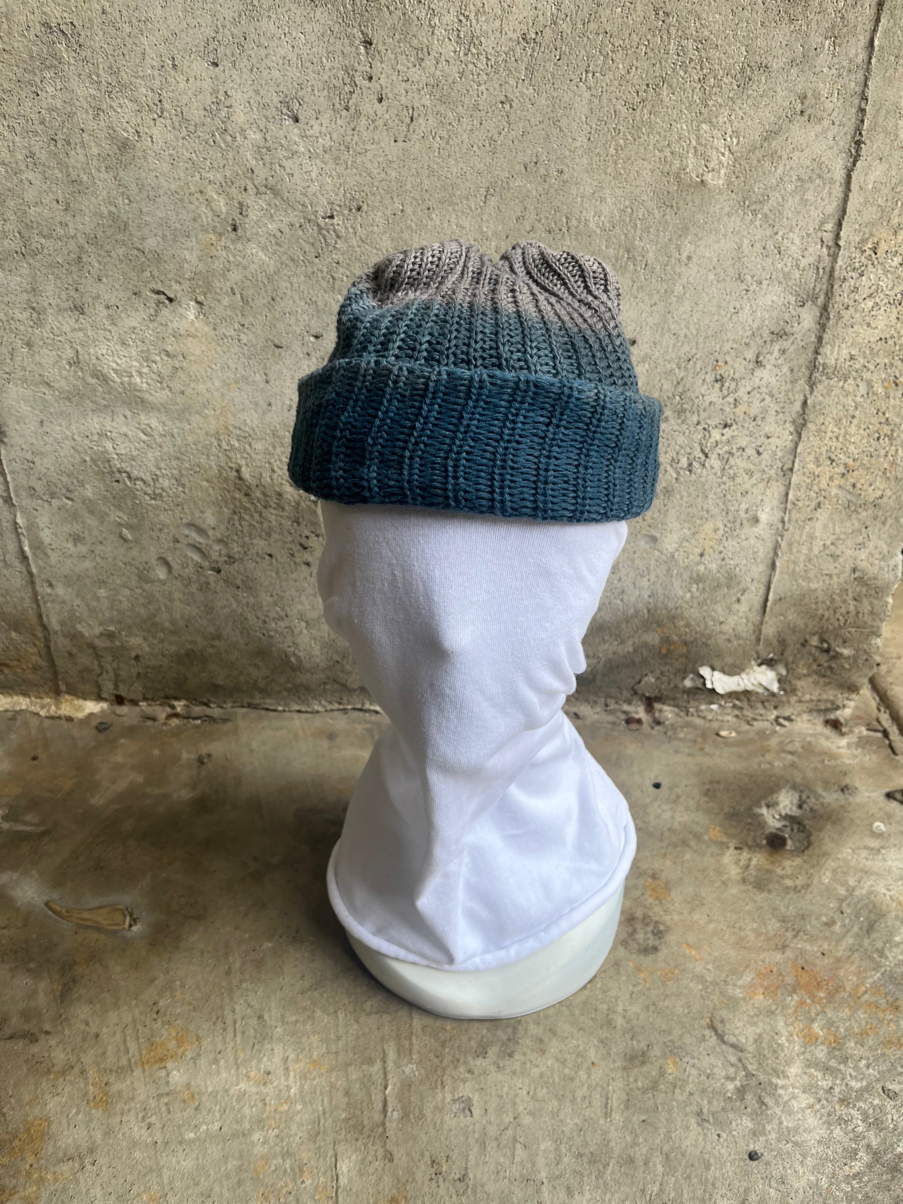 Watch Cap - Indigo & Black Tea + Rust Ombre