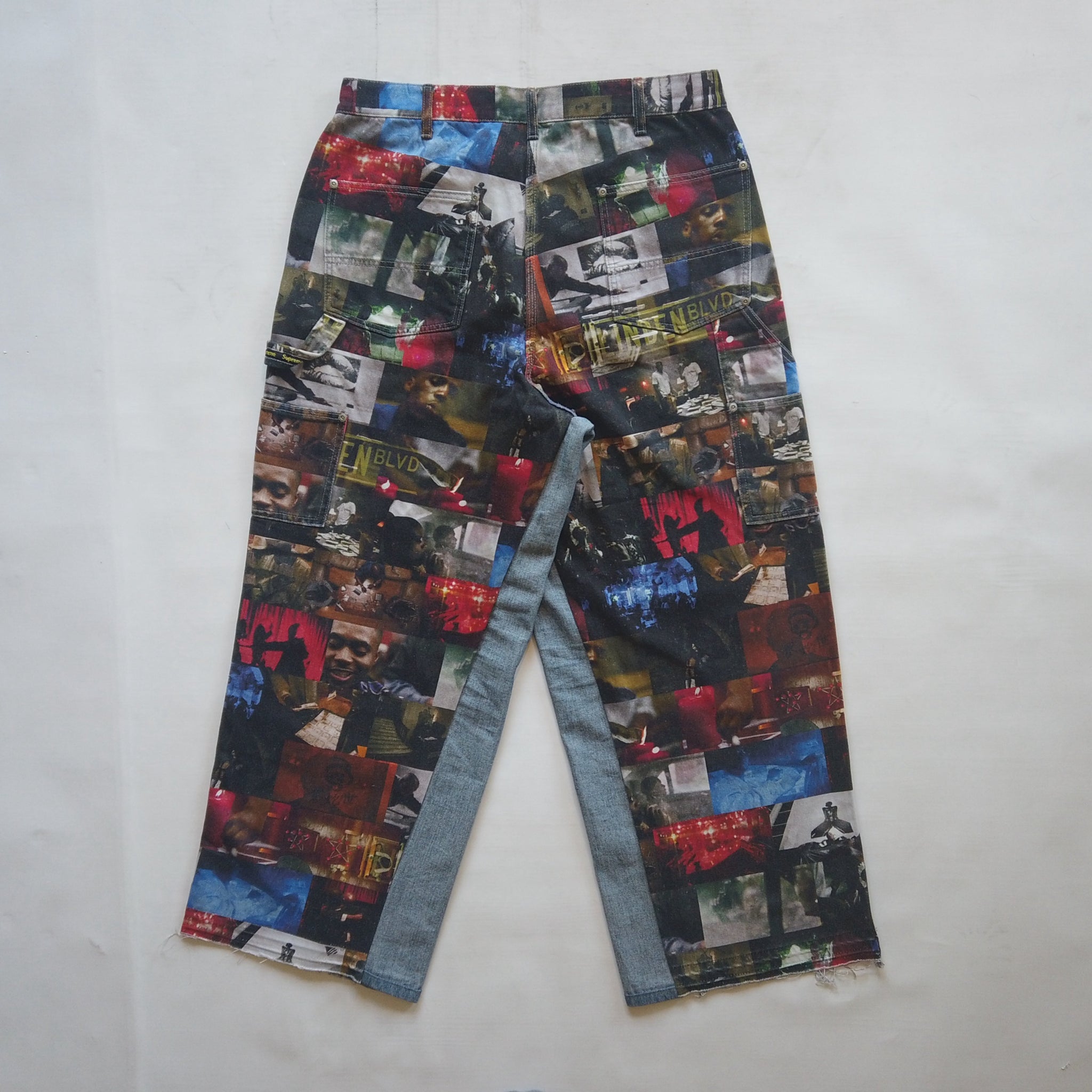 Supreme Nas & DMX Collage Double Knee Denim Painter Pants x WSTAM