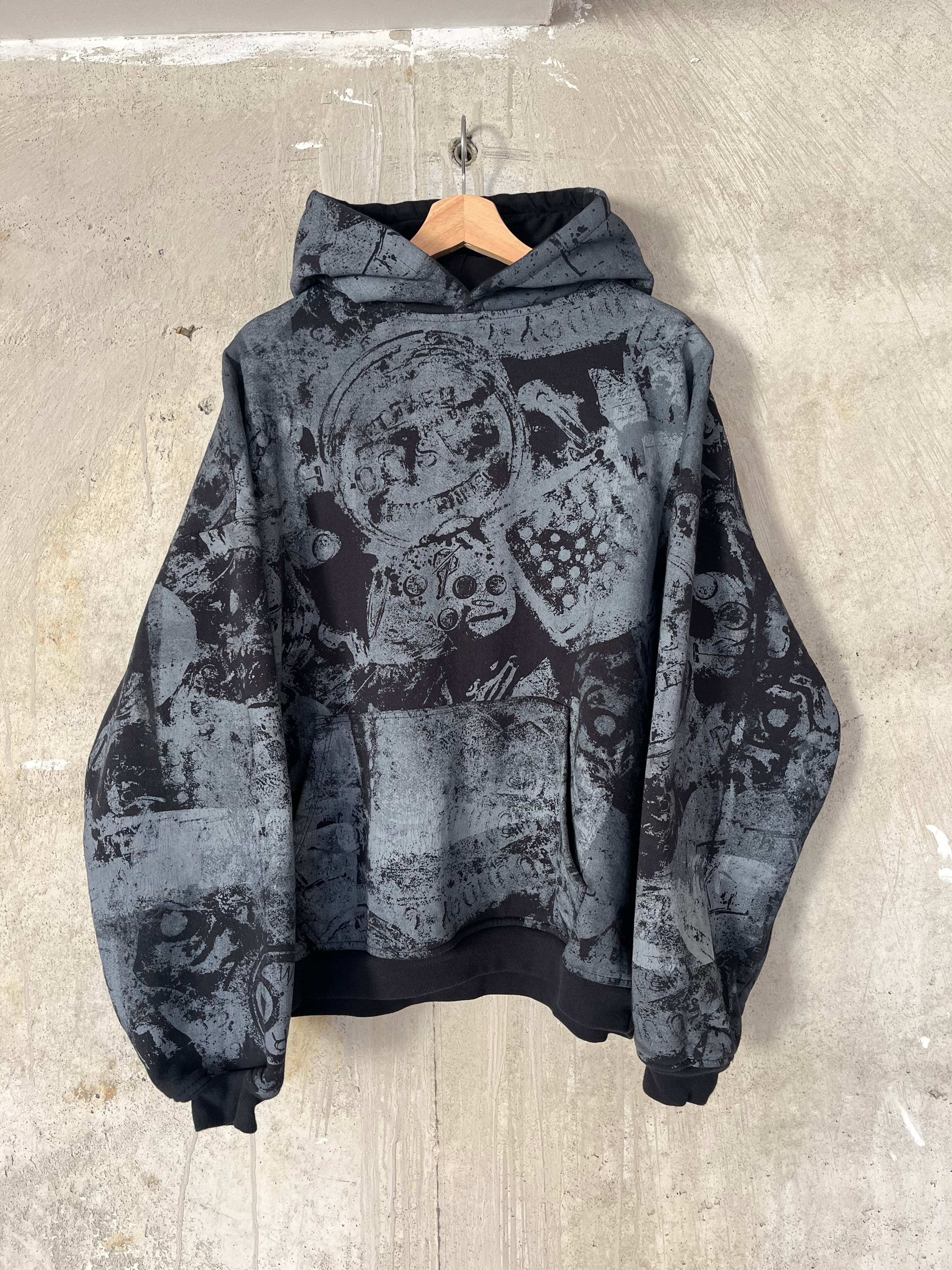 Scattered Surface Print Hoodie