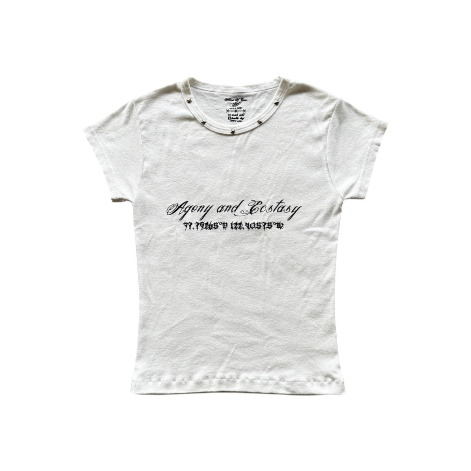 WITHOUT A CAUSE White Coordinates Baby Tee