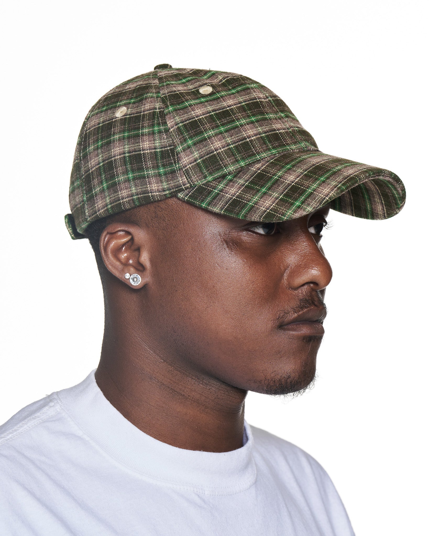 Evergreen Plaid Cap